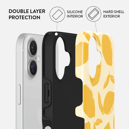 Burga Tough Case avec MagSafe pour iPhone 16 - Lemon Tart