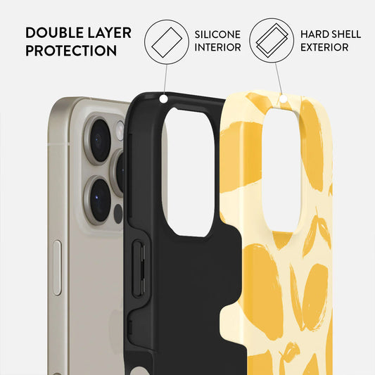 Burga Tough Case met MagSafe voor iPhone 16 Pro - Lemon Tart