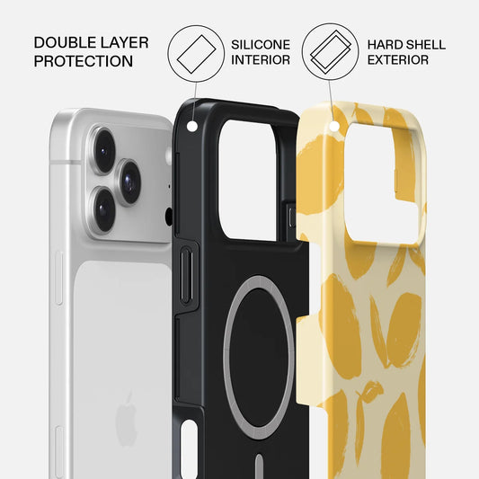 Burga Tough Case met MagSafe voor iPhone 18 Pro/17 Pro - Lemon Tart
