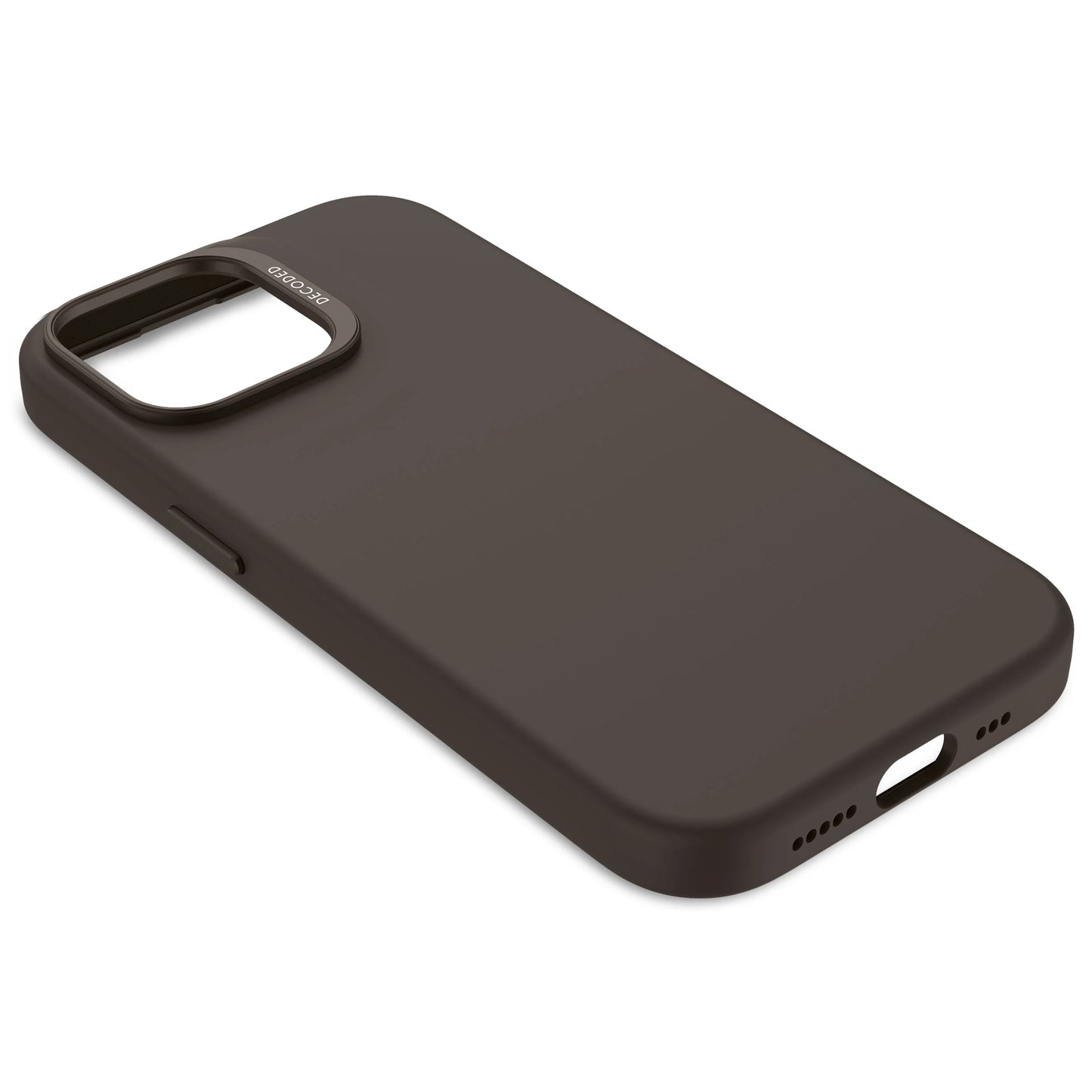 Decoded Antimicrobial Silicone Backcover voor iPhone 15 - Phantom Zwart