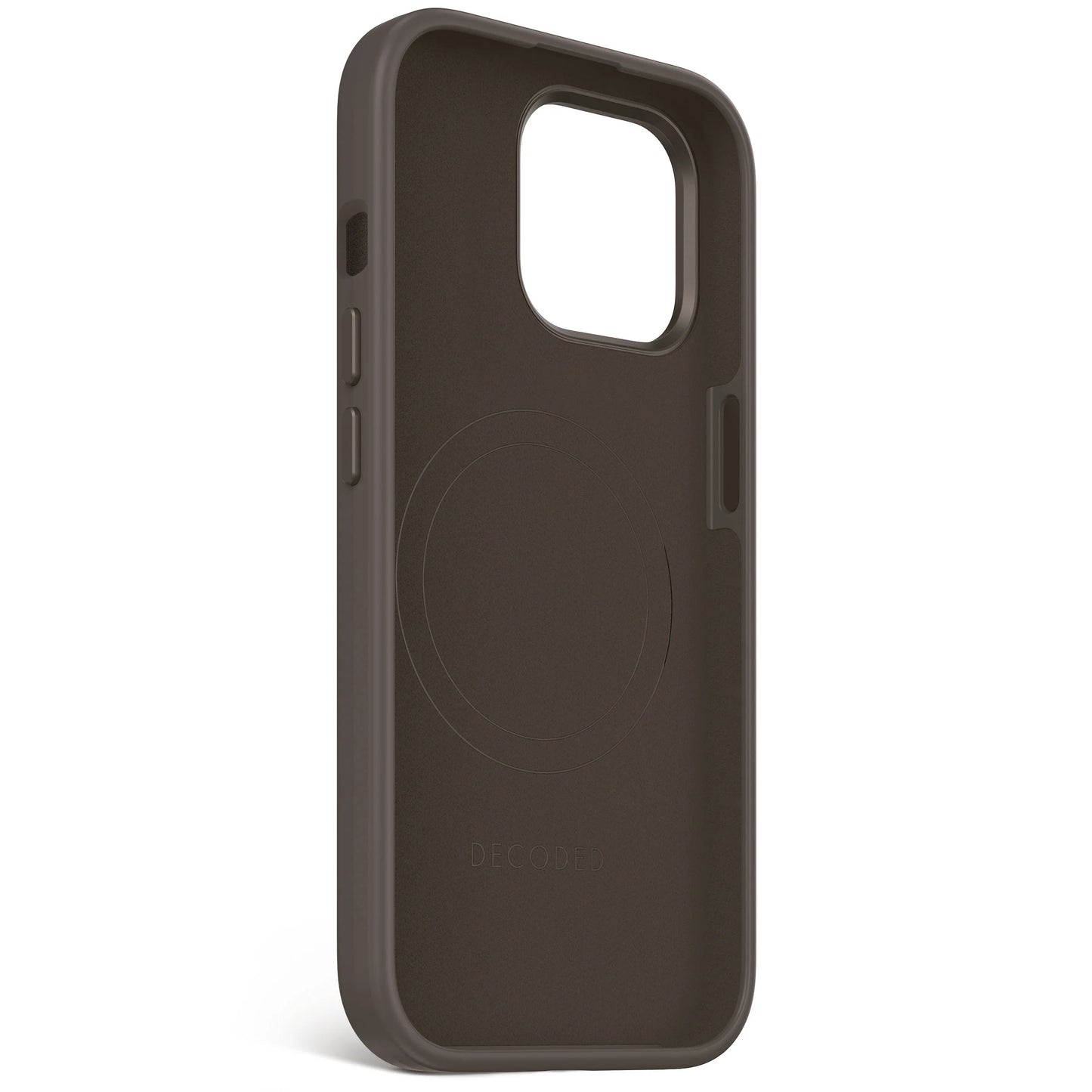 Decoded Antimicrobial Silicone Backcover voor iPhone 15 - Phantom Zwart