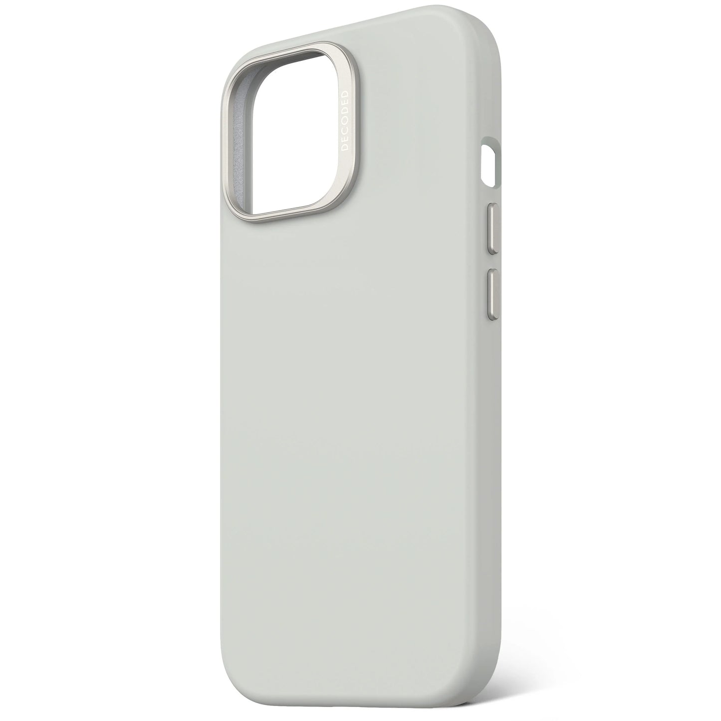 EOL Decoded Antimicrobial Silicone Backcover pour iPhone 15 - Gris