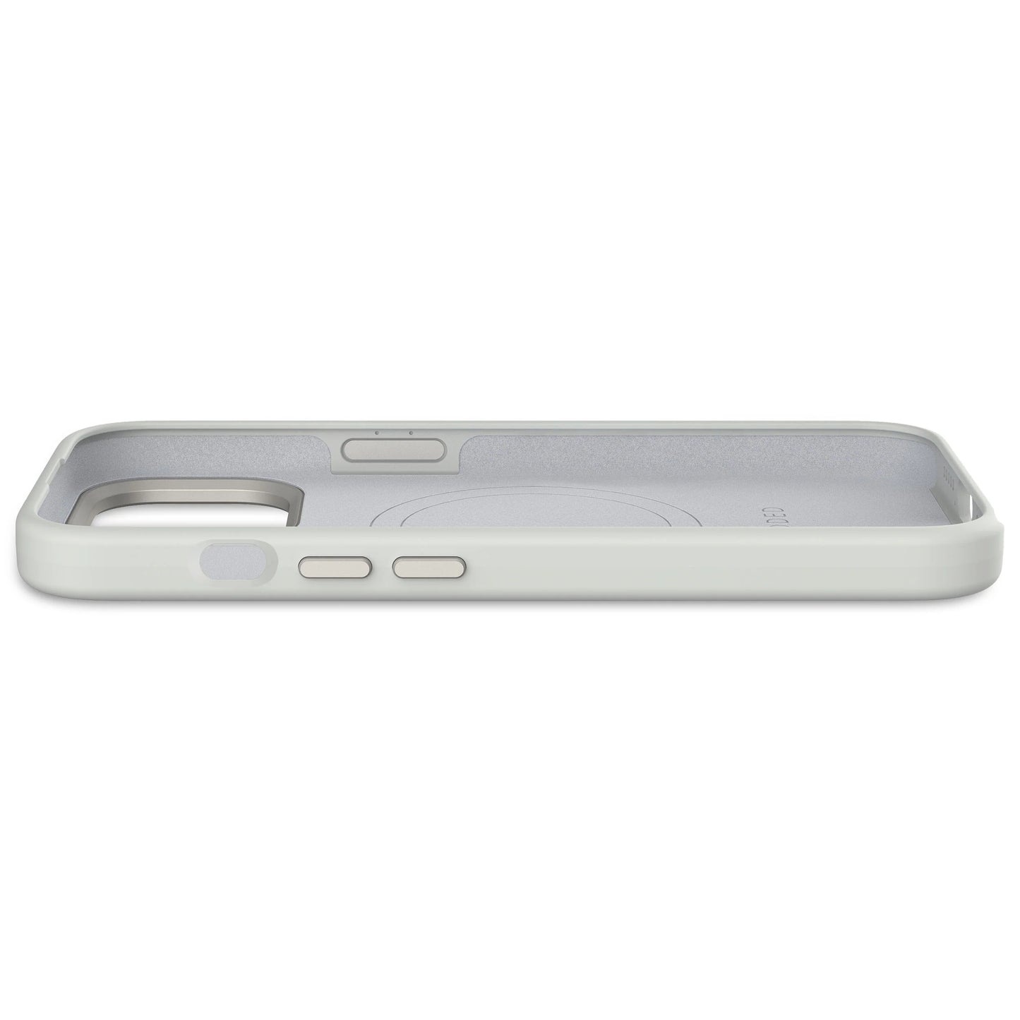 EOL Decoded Antimicrobial Silicone Backcover pour iPhone 15 - Gris