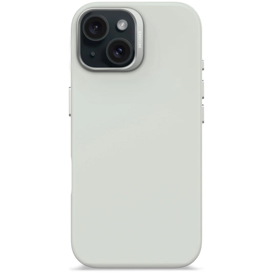 EOL Decoded Antimicrobial Silicone Backcover pour iPhone 15 - Gris