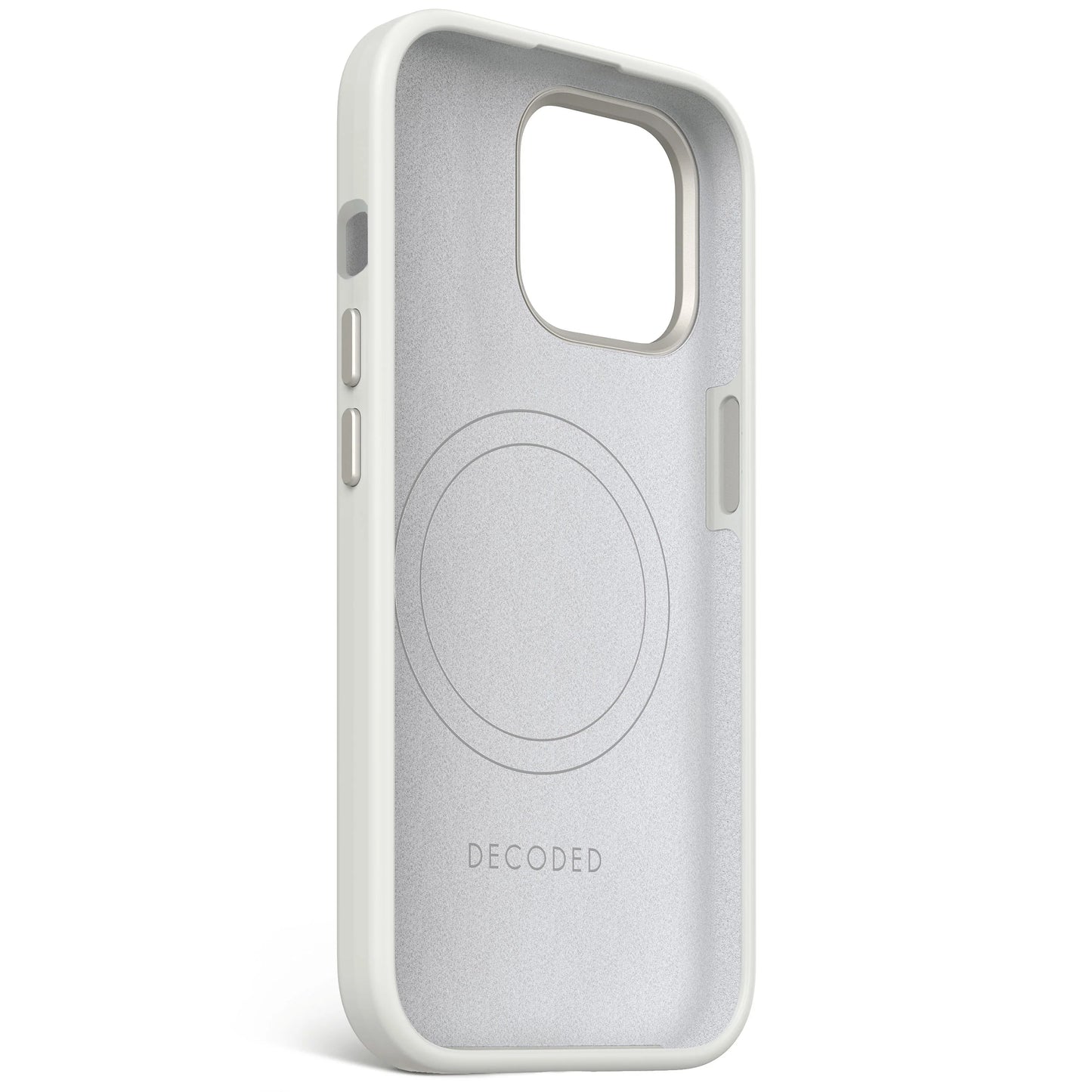 EOL Decoded Antimicrobial Silicone Backcover pour iPhone 15 - Gris