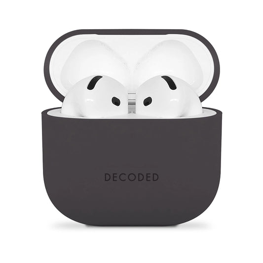 Decoded Silicone AirCase voor AirPods 4 - Zwart