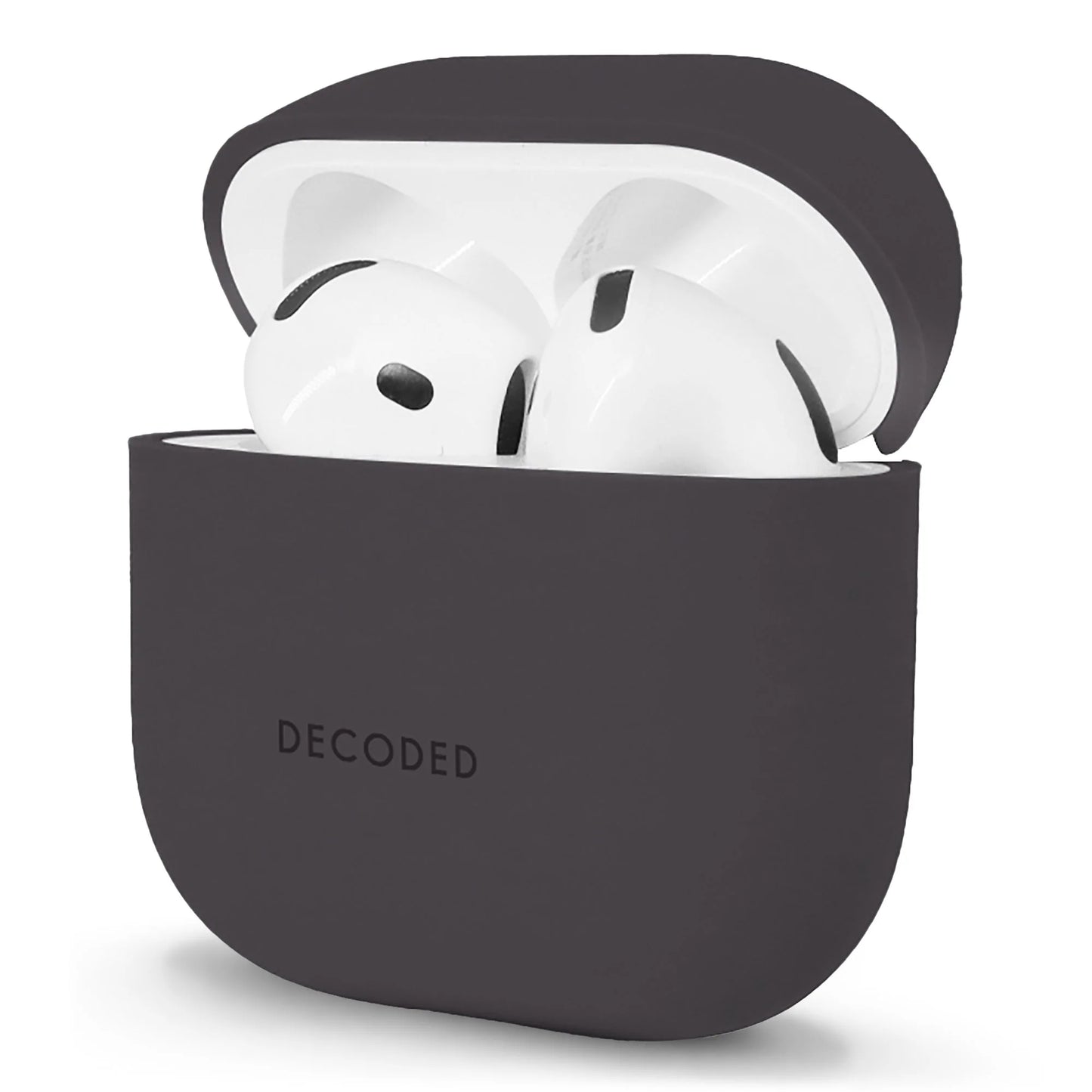 Decoded Silicone AirCase voor AirPods 4 - Zwart