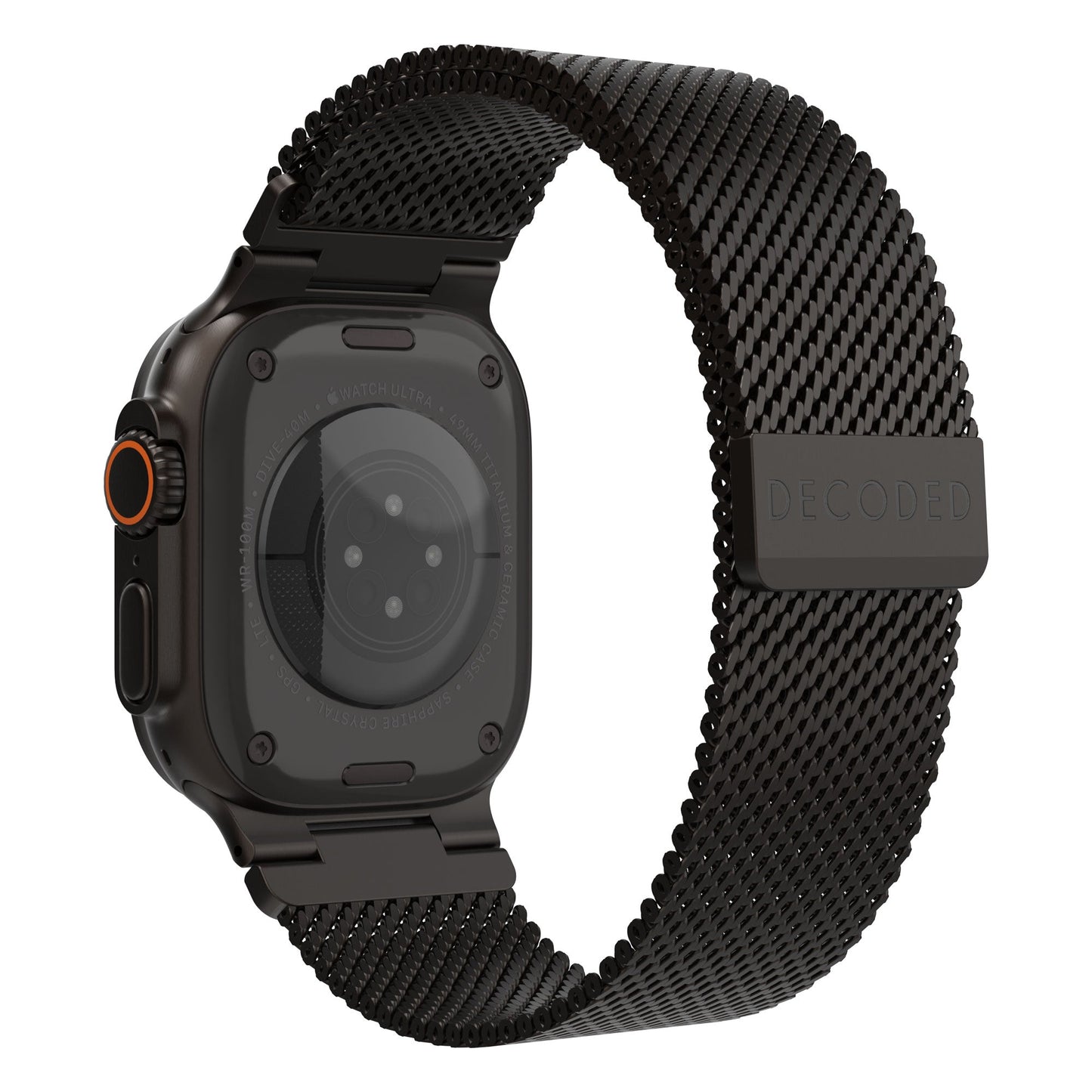 Decoded Milan Traction Band - 44/45/46/49 mm - Zwart