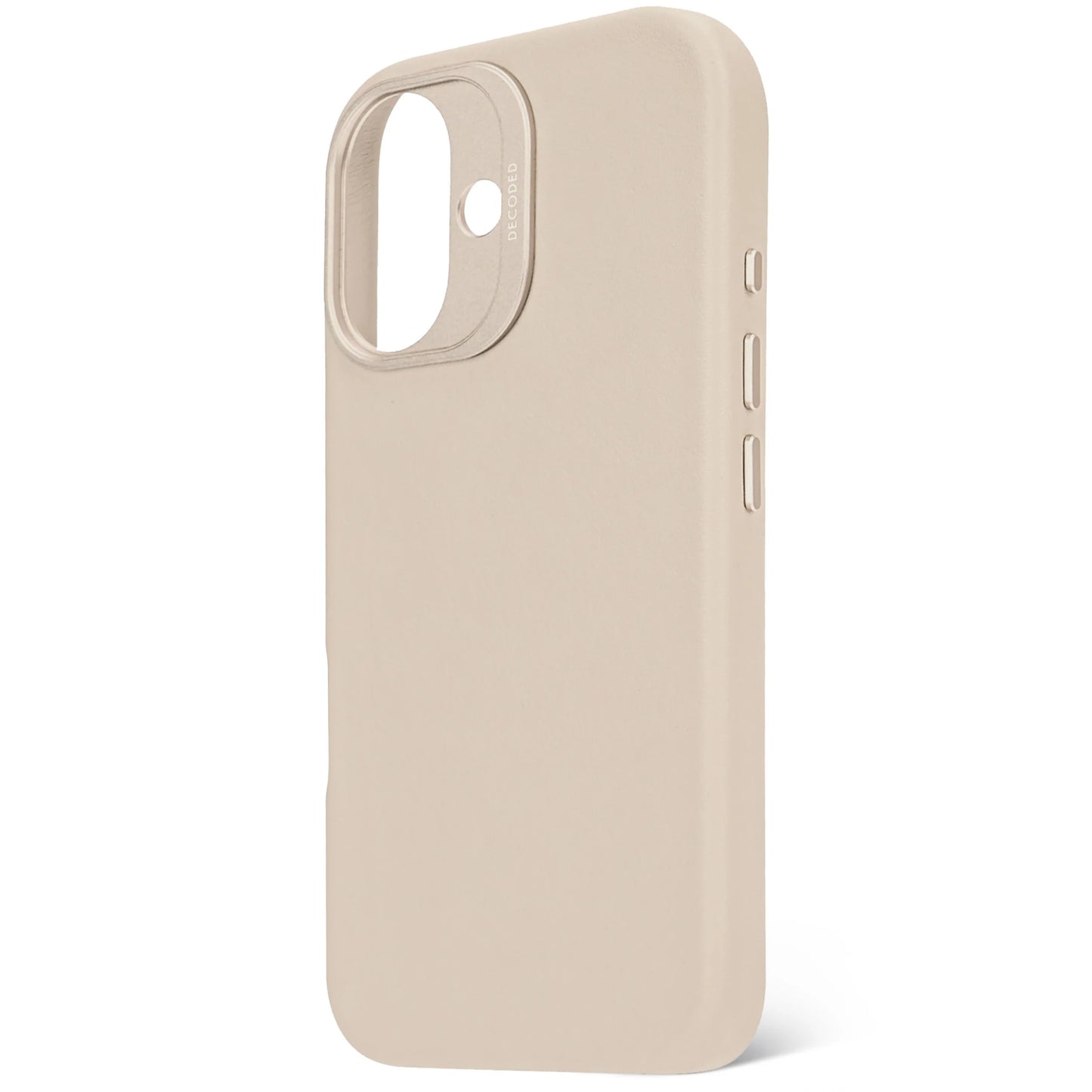 EOL Decoded Housse en cuir pour iPhone 16 - Argile