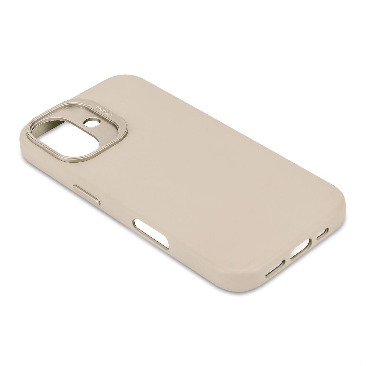 EOL Decoded Housse en cuir pour iPhone 16 - Argile