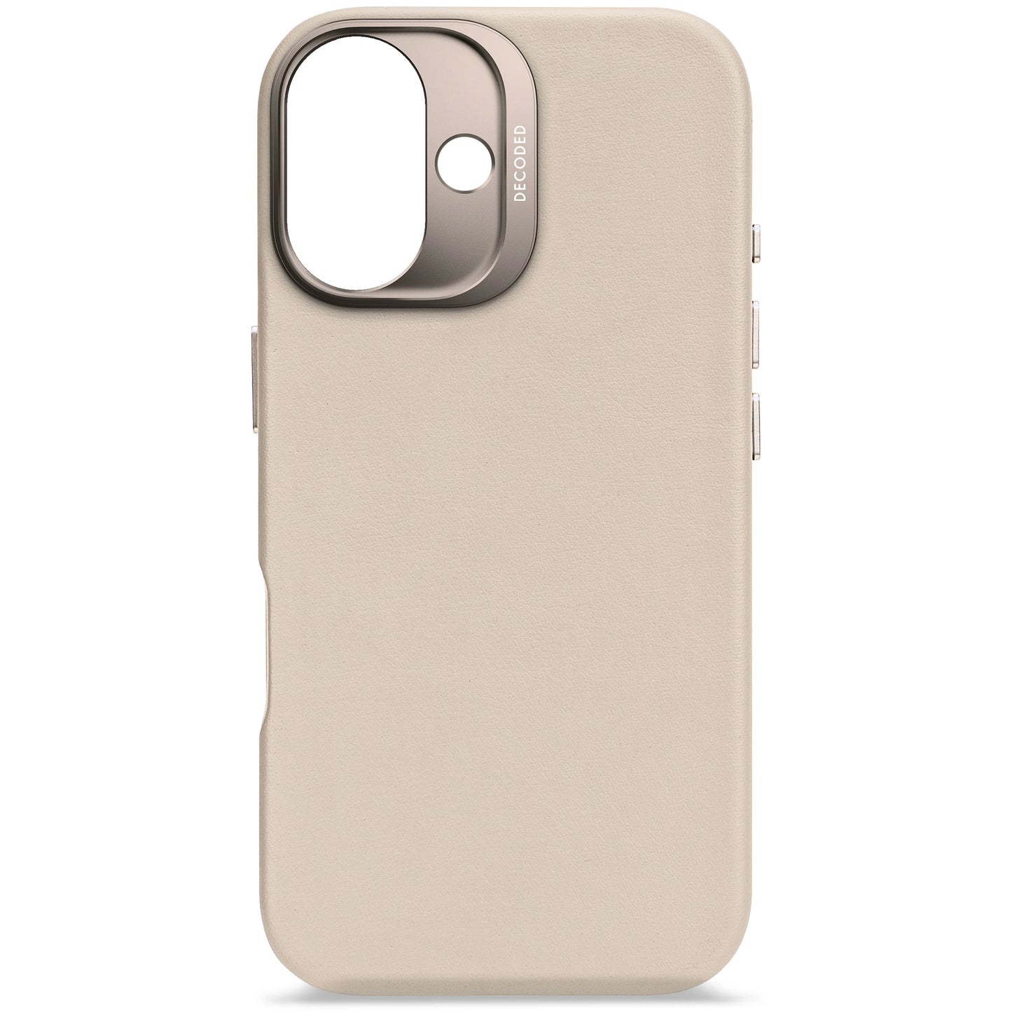 EOL Decoded Housse en cuir pour iPhone 16 - Argile
