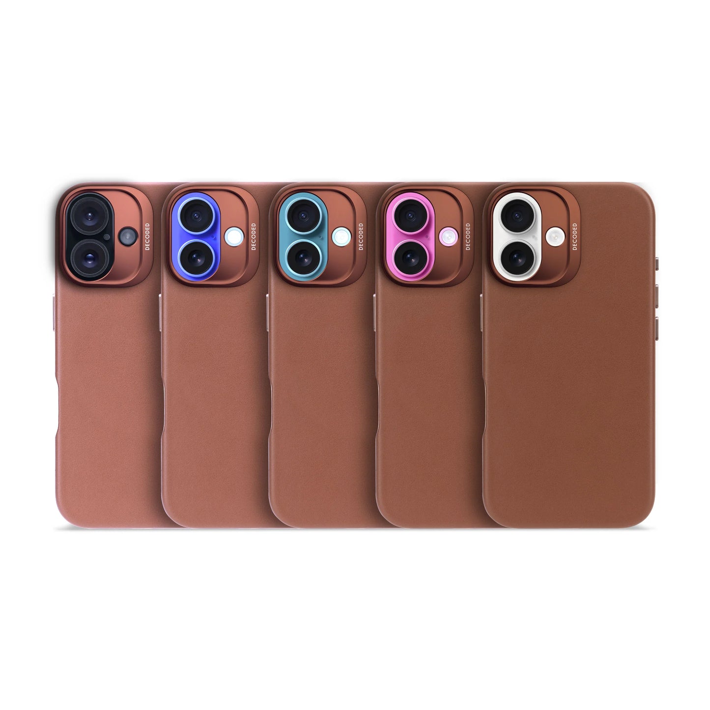 EOL Decoded Leren hoesje voor iPhone 16 - Bruin