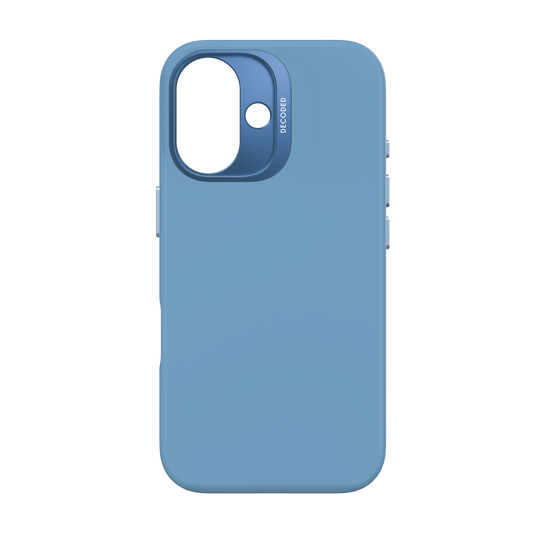 EOL Decoded Antimicrobial Silicone Backcover pour iPhone 16 - Bleu ciel
