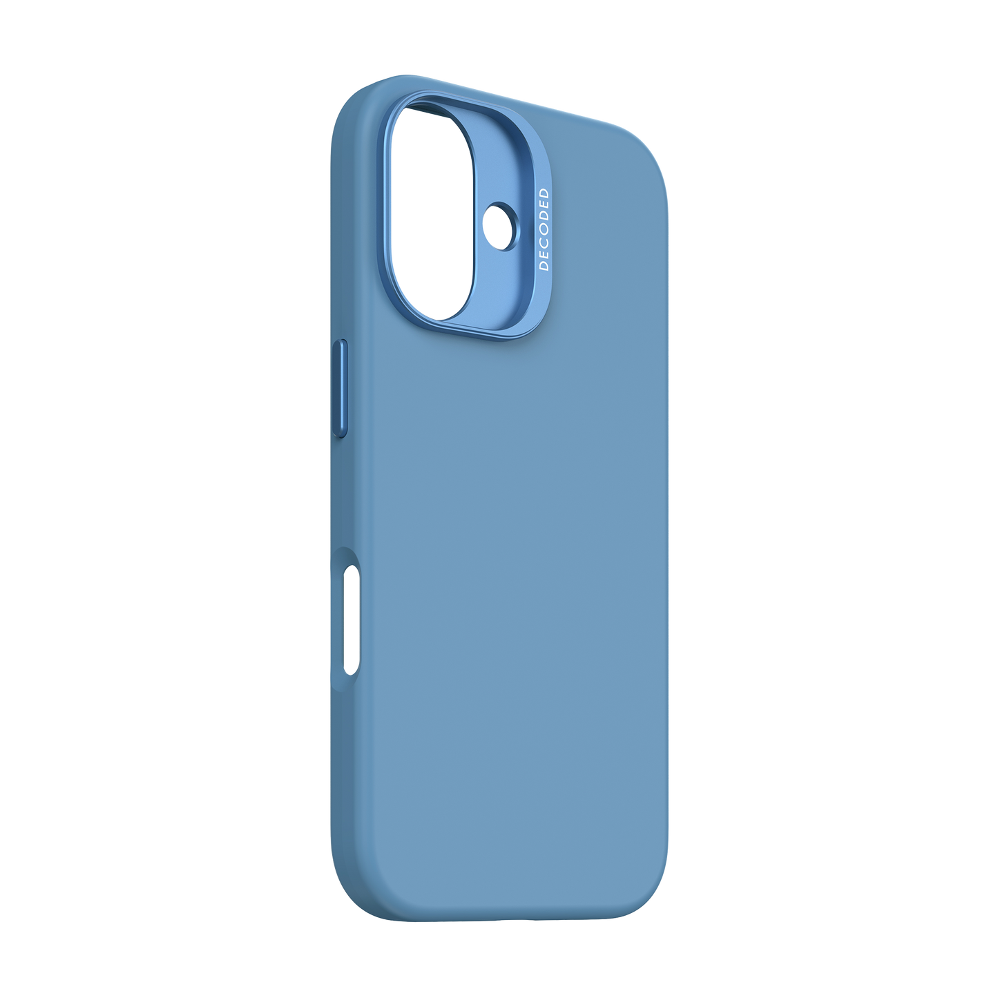 EOL Decoded Antimicrobial Silicone Backcover voor iPhone 16 - Hemelsblauw