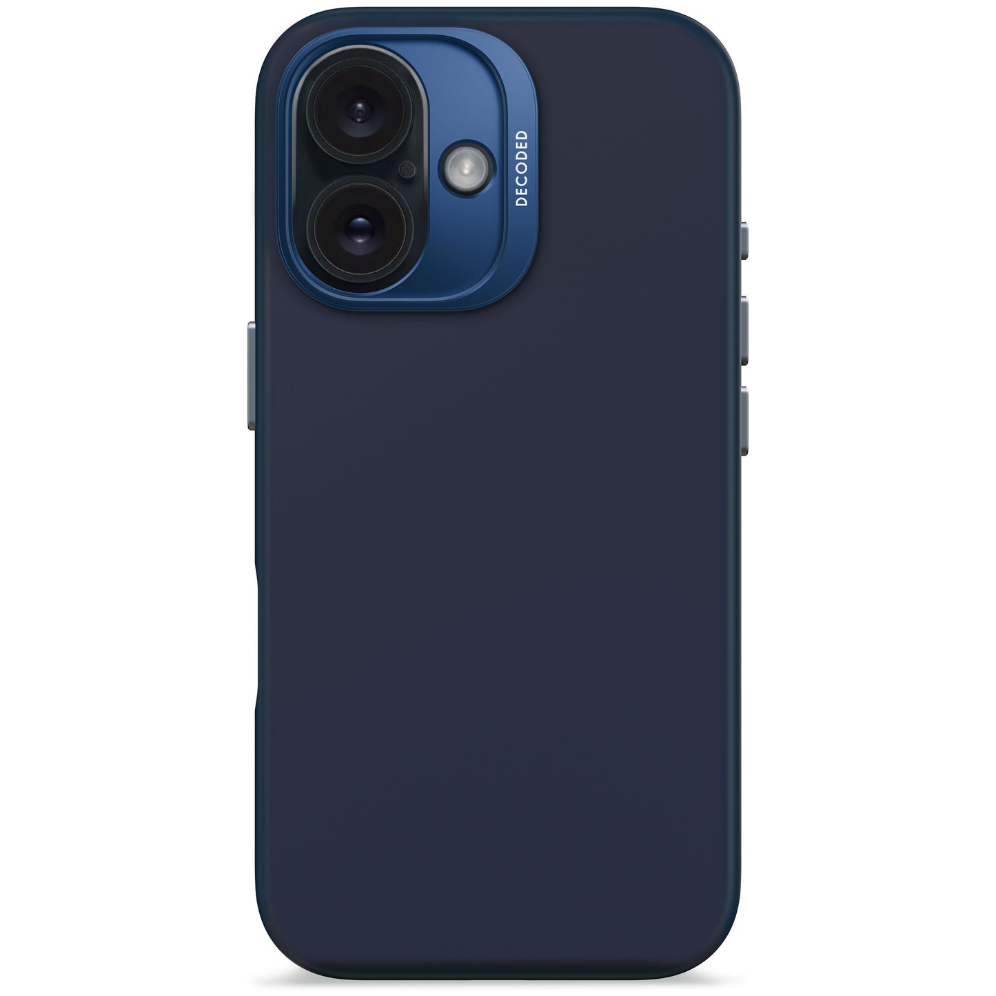 EOL Decoded Antimicrobial Silicone Backcover voor iPhone 16 - Marineblauw