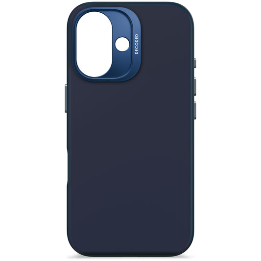 EOL Decoded Antimicrobial Silicone Backcover voor iPhone 16 - Marineblauw