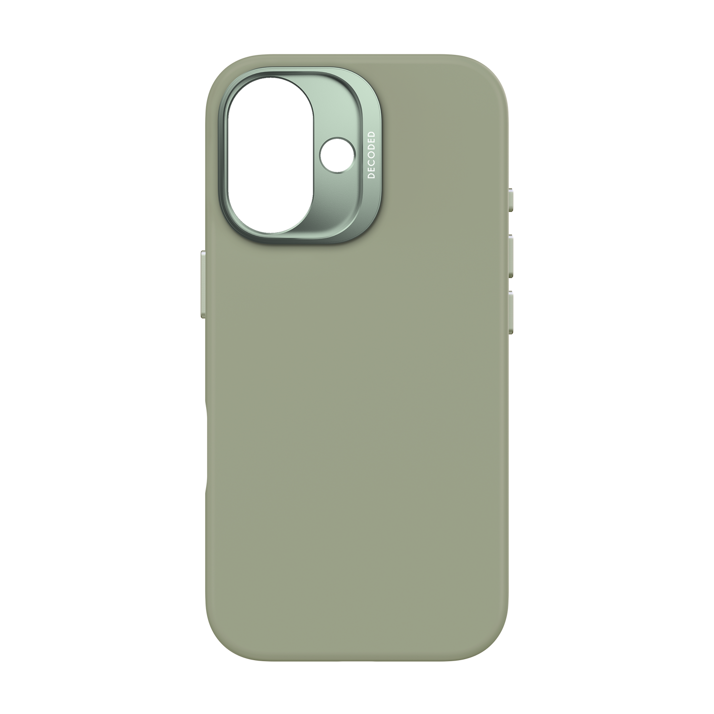 EOL Decoded Antimicrobial Silicone Backcover pour iPhone 16 - Jade