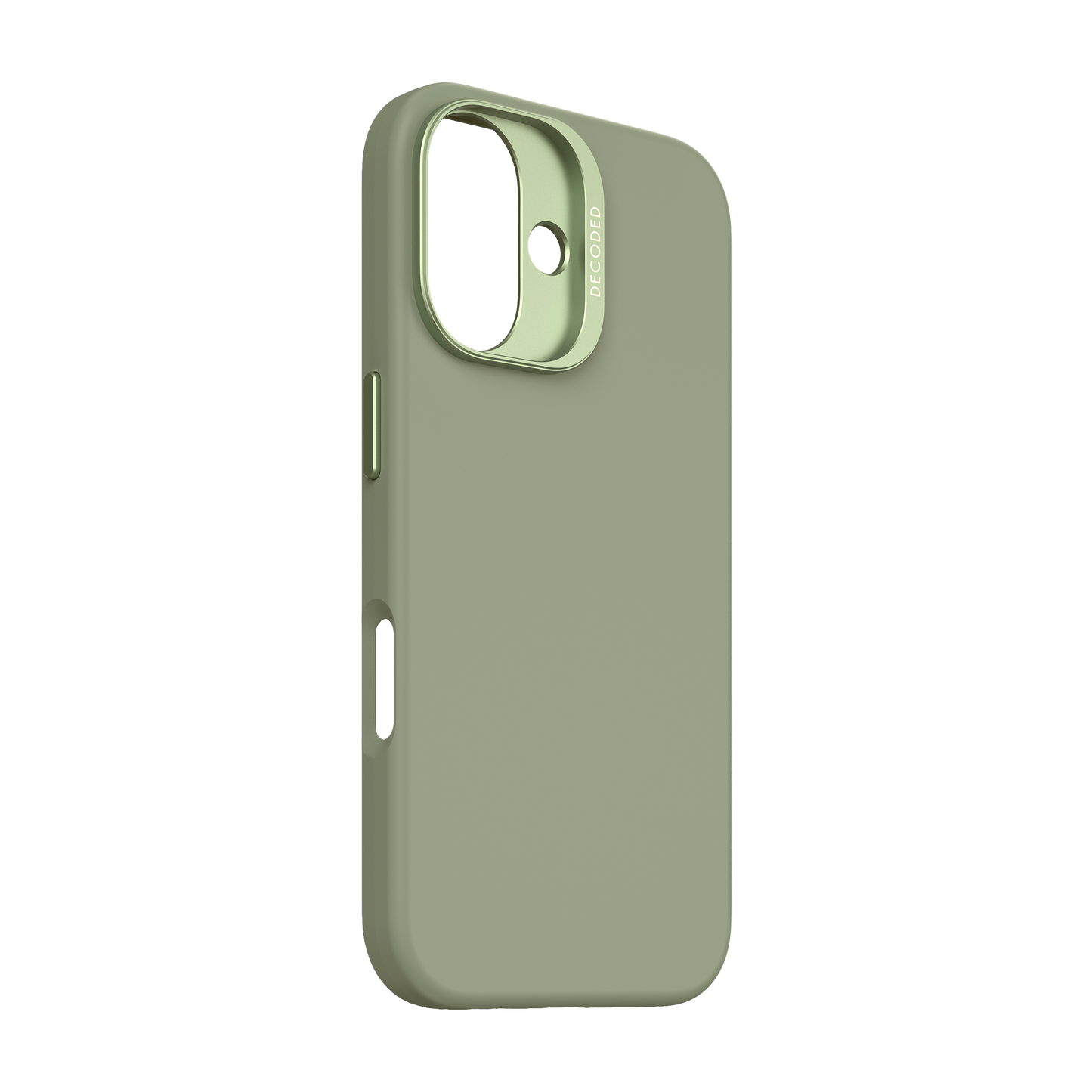 EOL Decoded Antimicrobial Silicone Backcover pour iPhone 16 - Jade