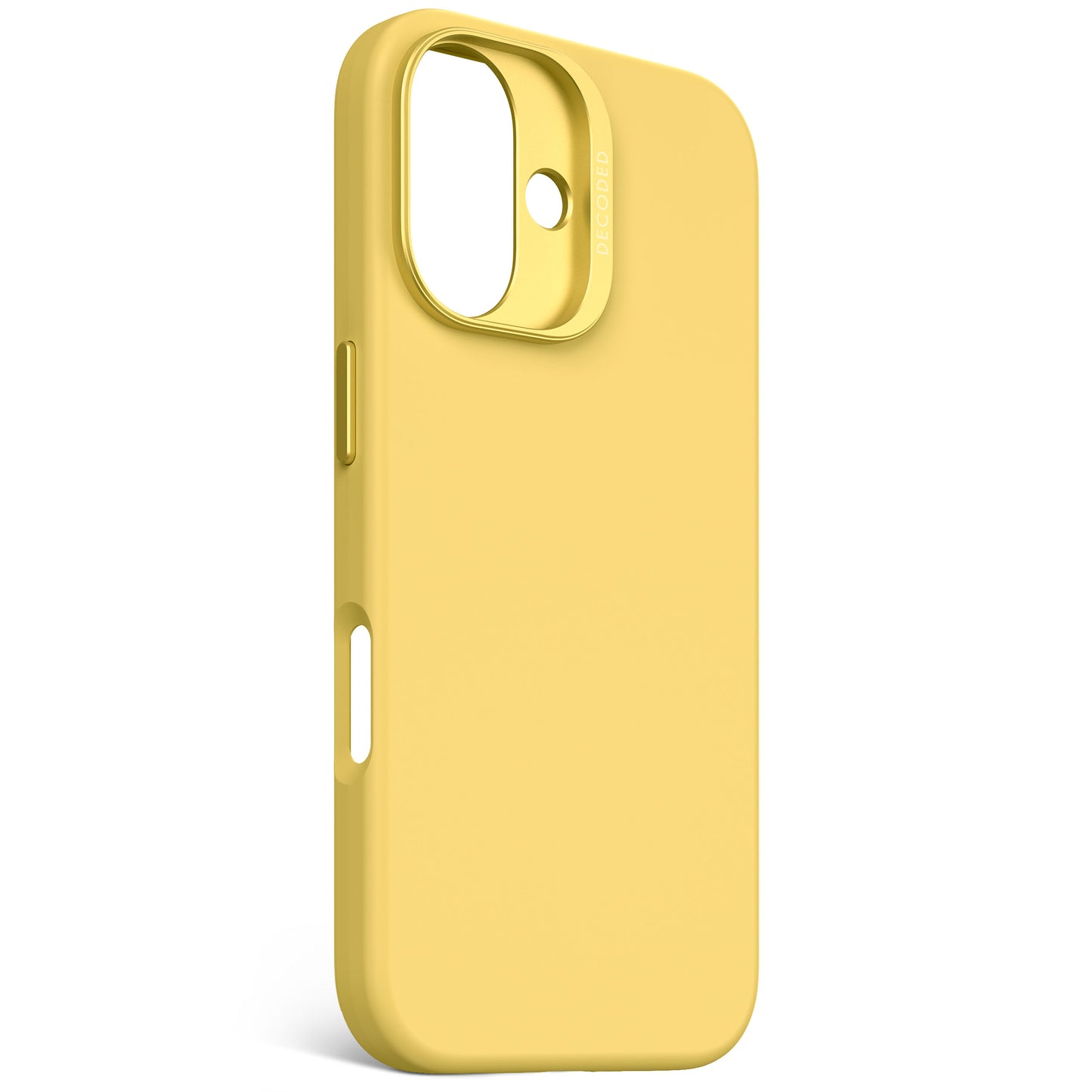 EOL Decoded Antimicrobial Silicone Backcover pour iPhone 16 - Popcorn Jaune
