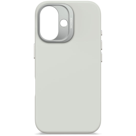 EOL Decoded Antimicrobial Silicone Backcover pour iPhone 16 - Gris