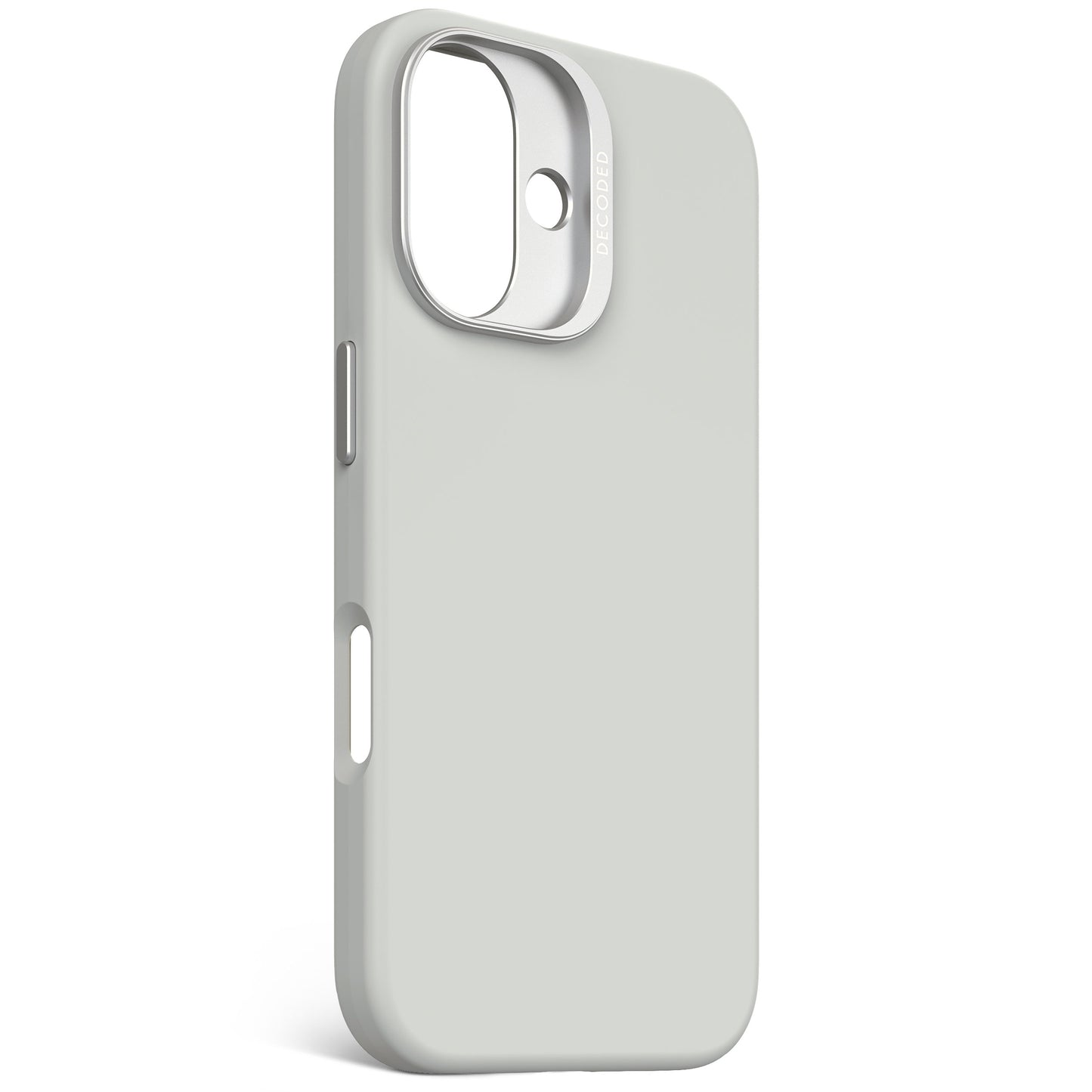 EOL Decoded Antimicrobial Silicone Backcover pour iPhone 16 - Gris