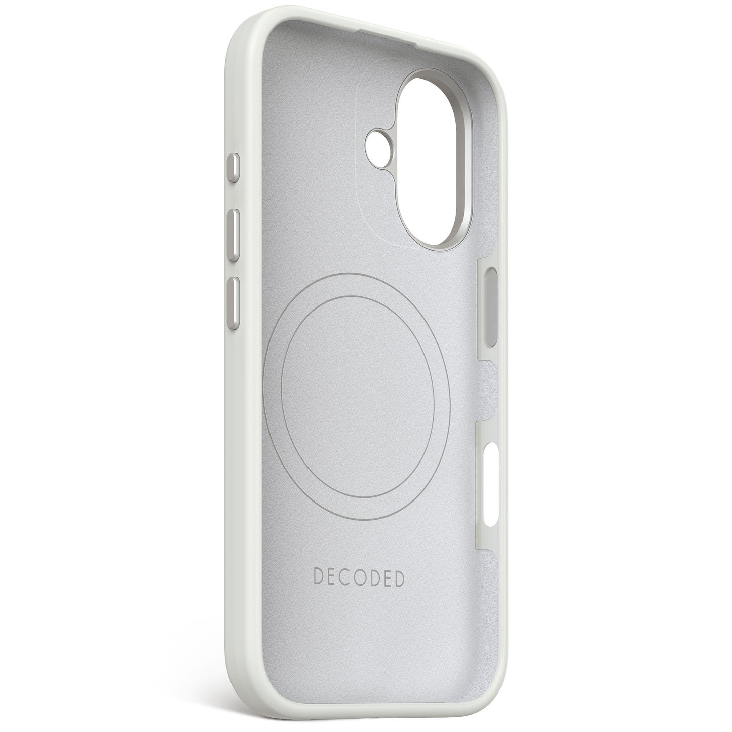 EOL Decoded Antimicrobial Silicone Backcover pour iPhone 16 - Gris
