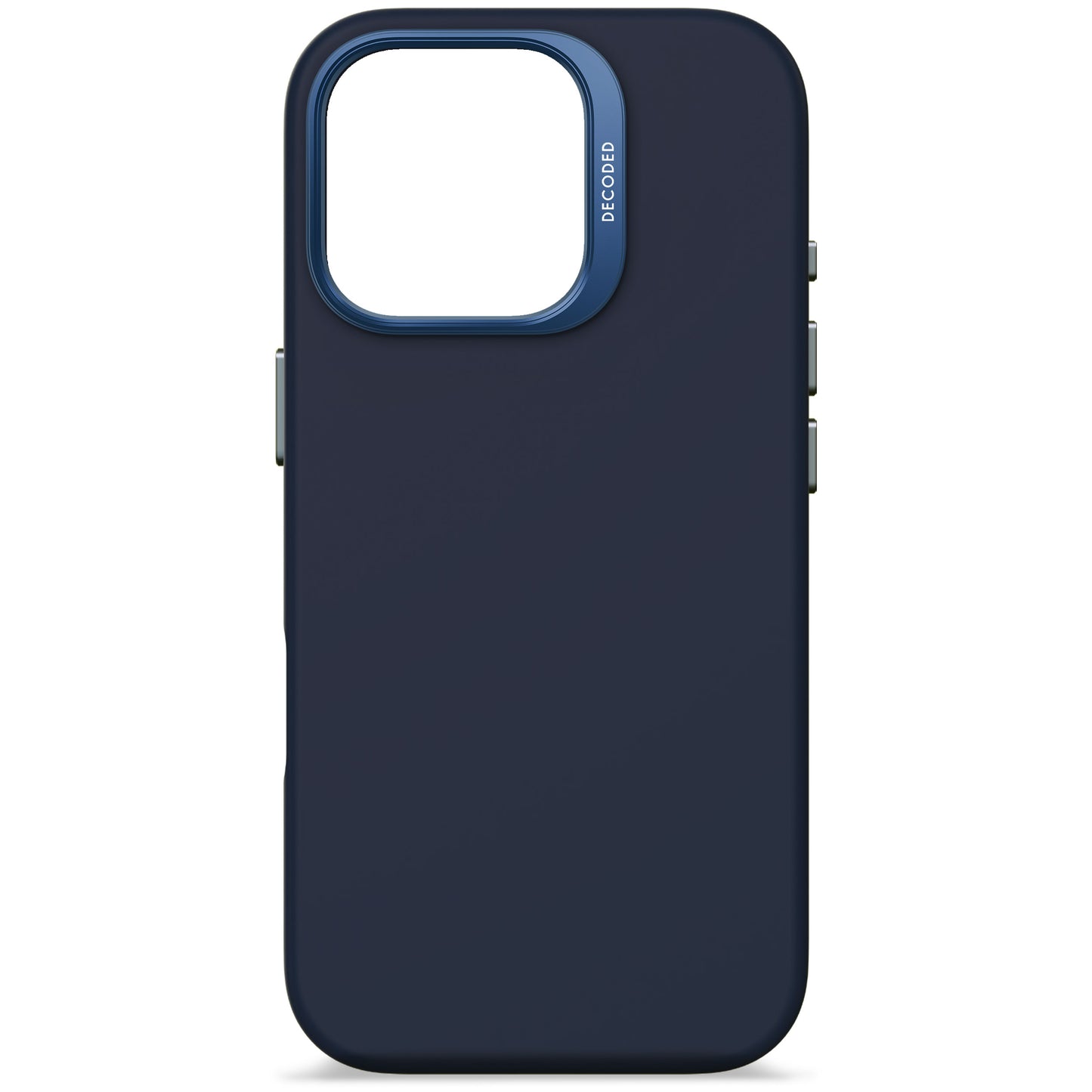 EOL Decoded Antimicrobial Silicone Backcover voor iPhone 16 Pro - Marineblauw