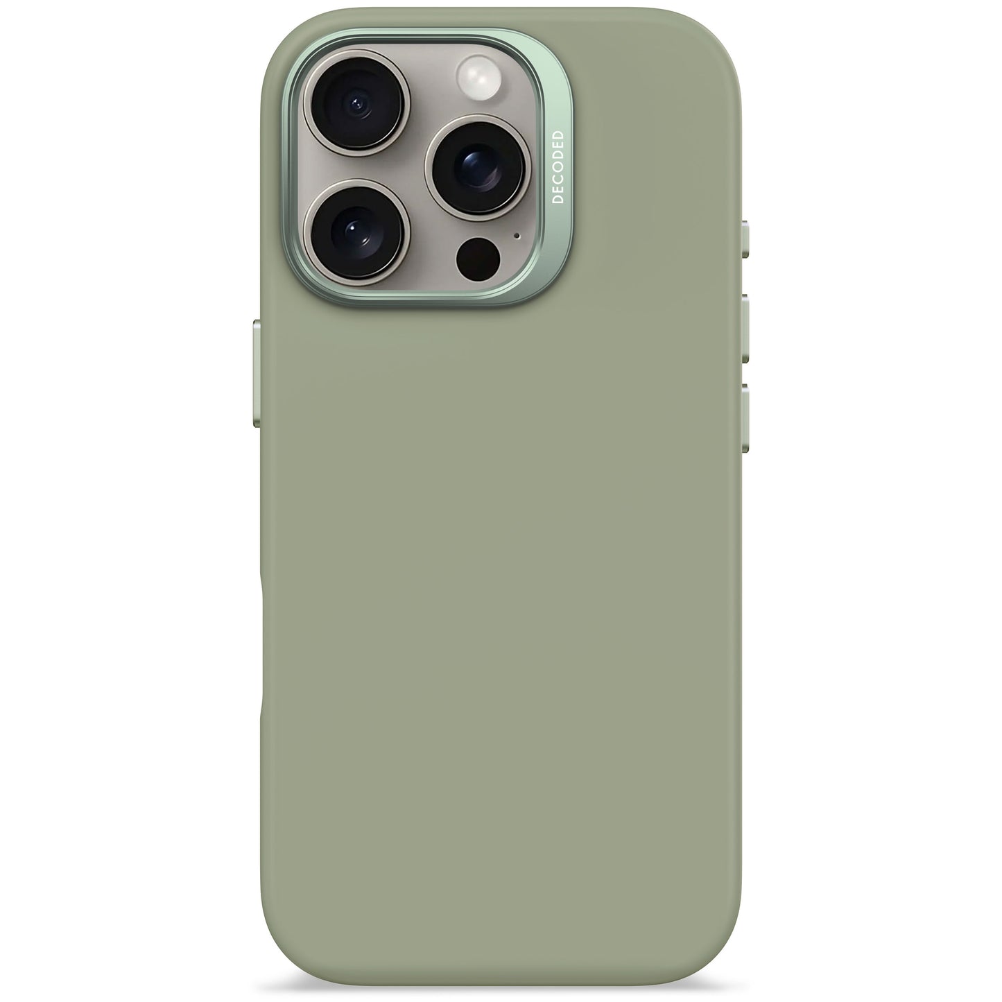 EOL Decoded Antimicrobial Silicone Backcover voor iPhone 16 Pro - Jade