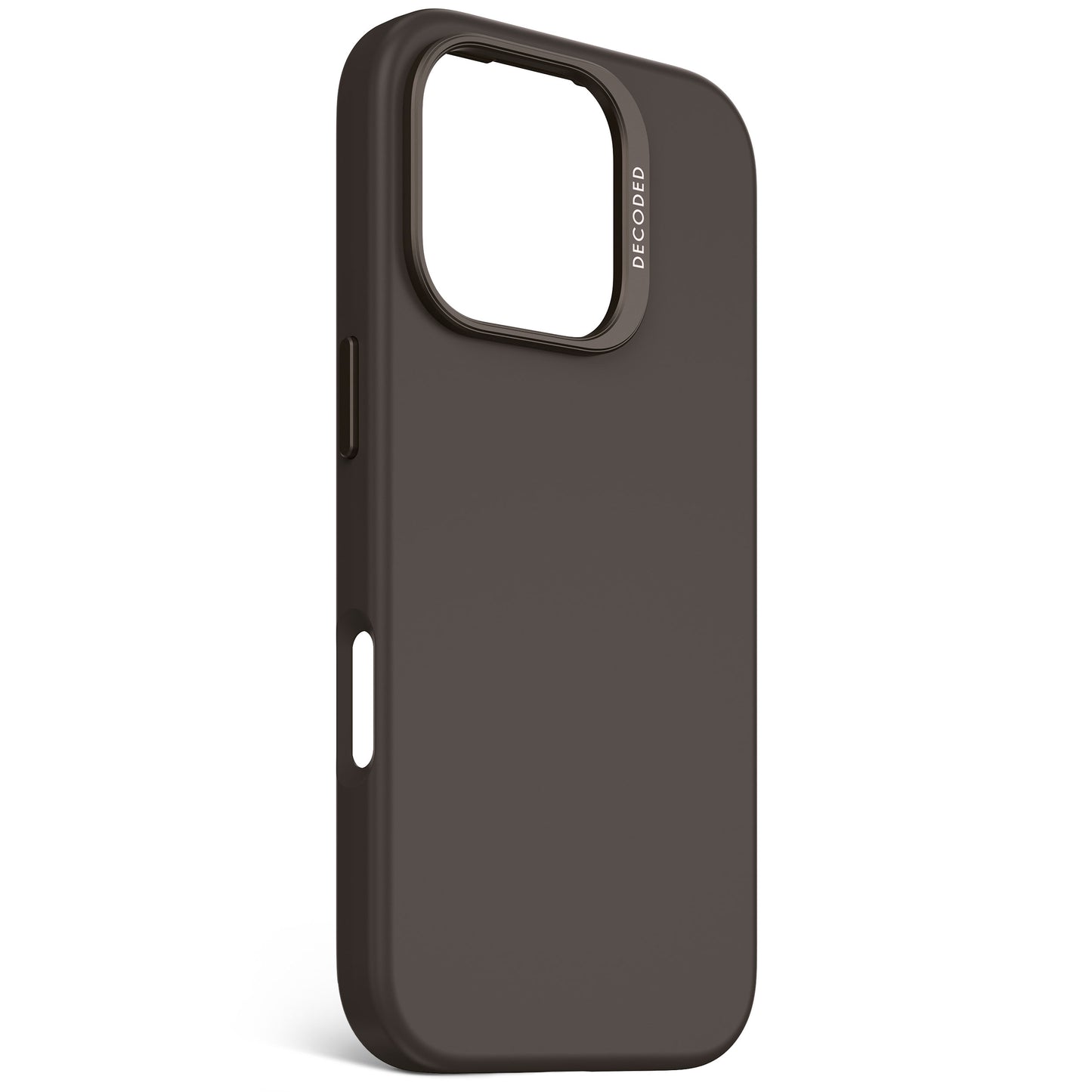 Decoded Antimicrobial Silicone Backcover voor iPhone 16 Pro - Phantom Zwart
