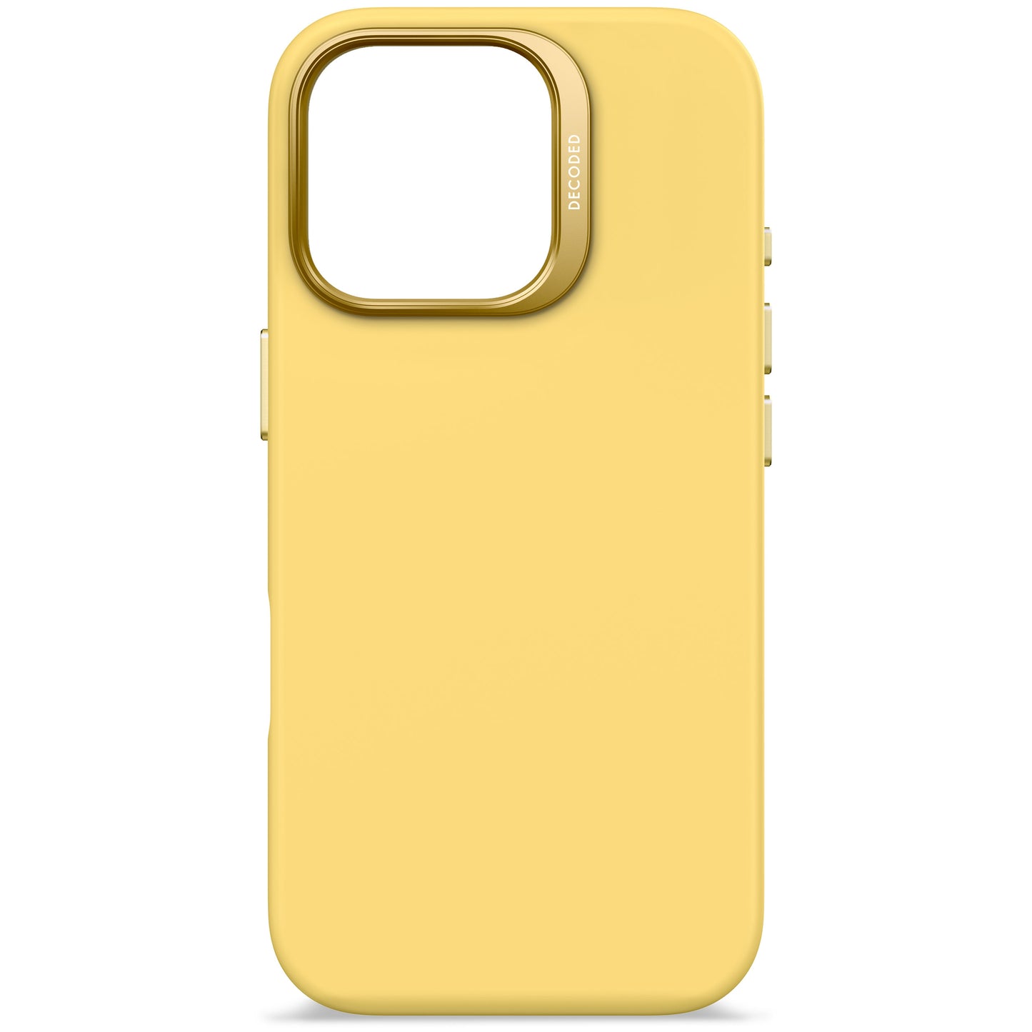EOL Decoded Antimicrobial Silicone Backcover voor iPhone 16 Pro - Popcorn Geel