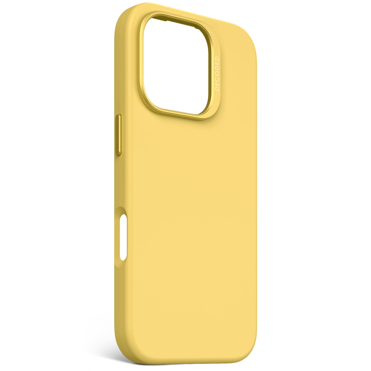 EOL Decoded Antimicrobial Silicone Backcover voor iPhone 16 Pro - Popcorn Geel