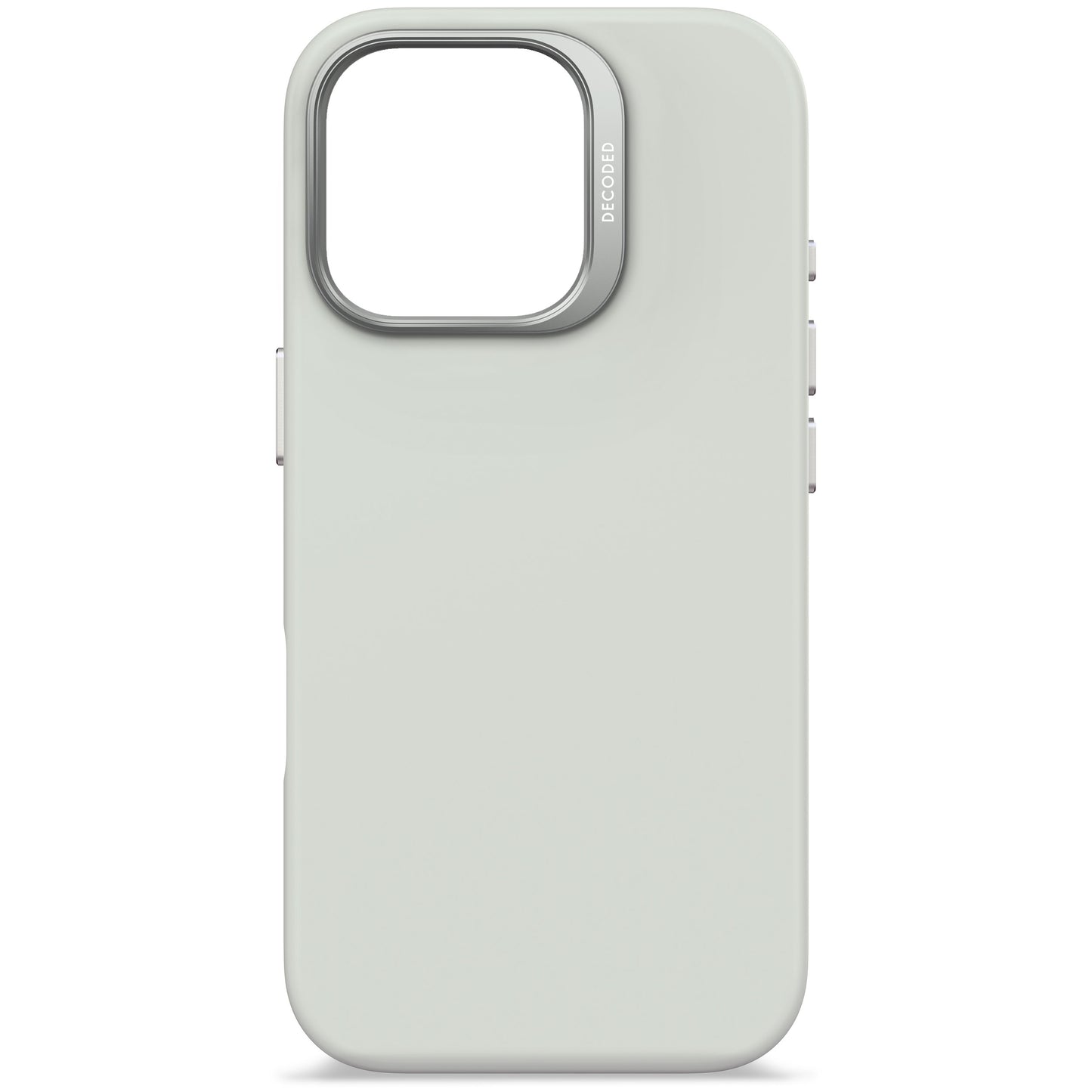 EOL Decoded Antimicrobial Silicone Backcover voor iPhone 16 Pro - Steengrijs