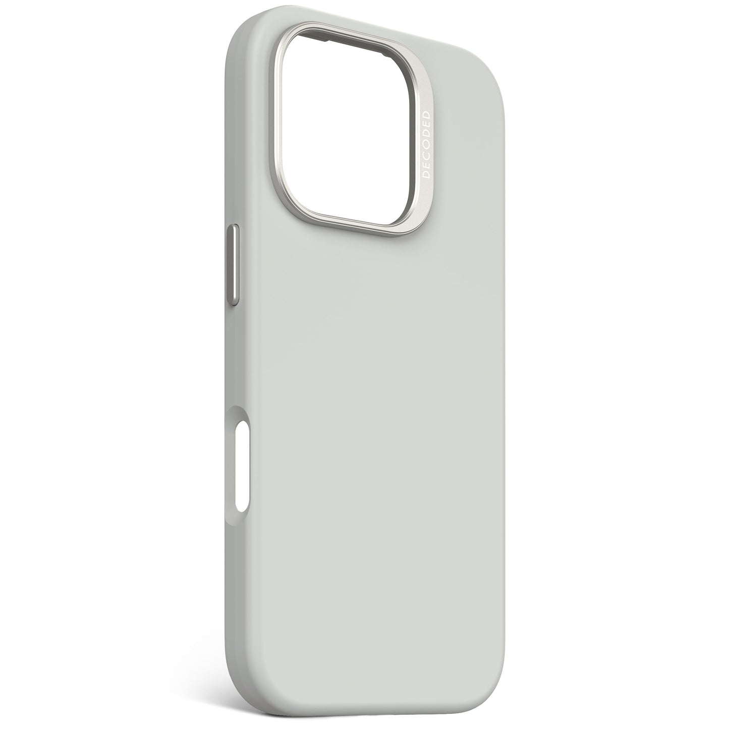EOL Decoded Antimicrobial Silicone Backcover voor iPhone 16 Pro - Steengrijs