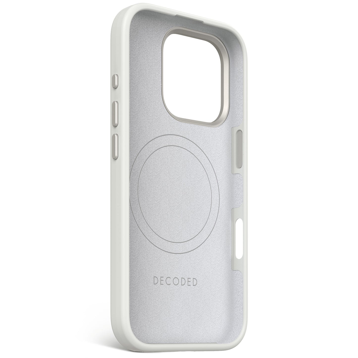 EOL Decoded Antimicrobial Silicone Backcover voor iPhone 16 Pro - Steengrijs