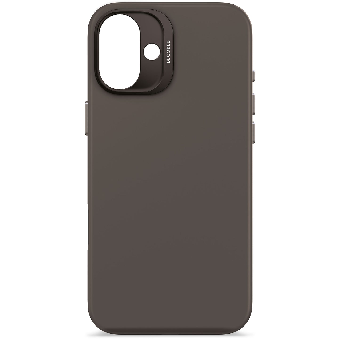 EOL Decoded Antimicrobial Silicone Backcover voor iPhone 16 Plus - Phantom Zwart