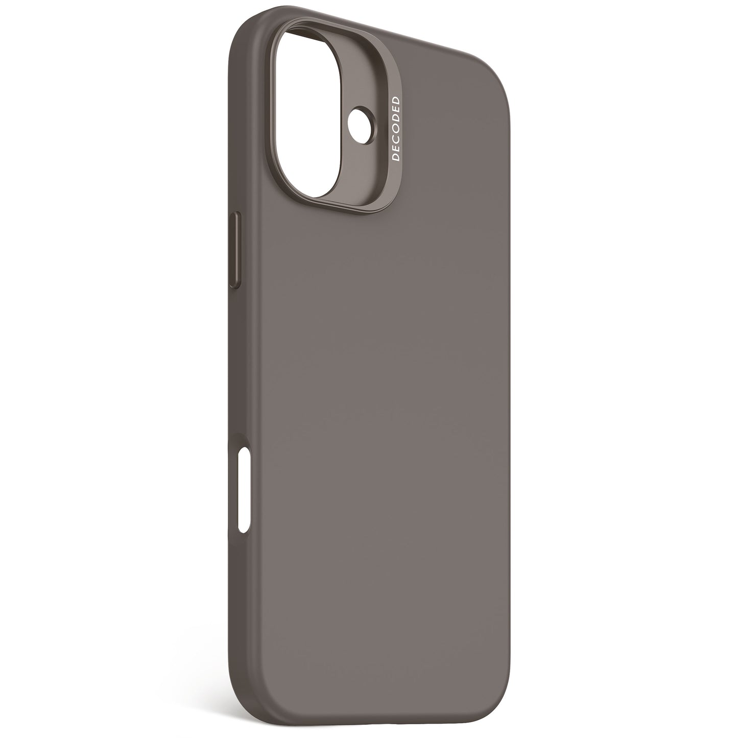 EOL Decoded Antimicrobial Silicone Backcover voor iPhone 16 Plus - Phantom Zwart