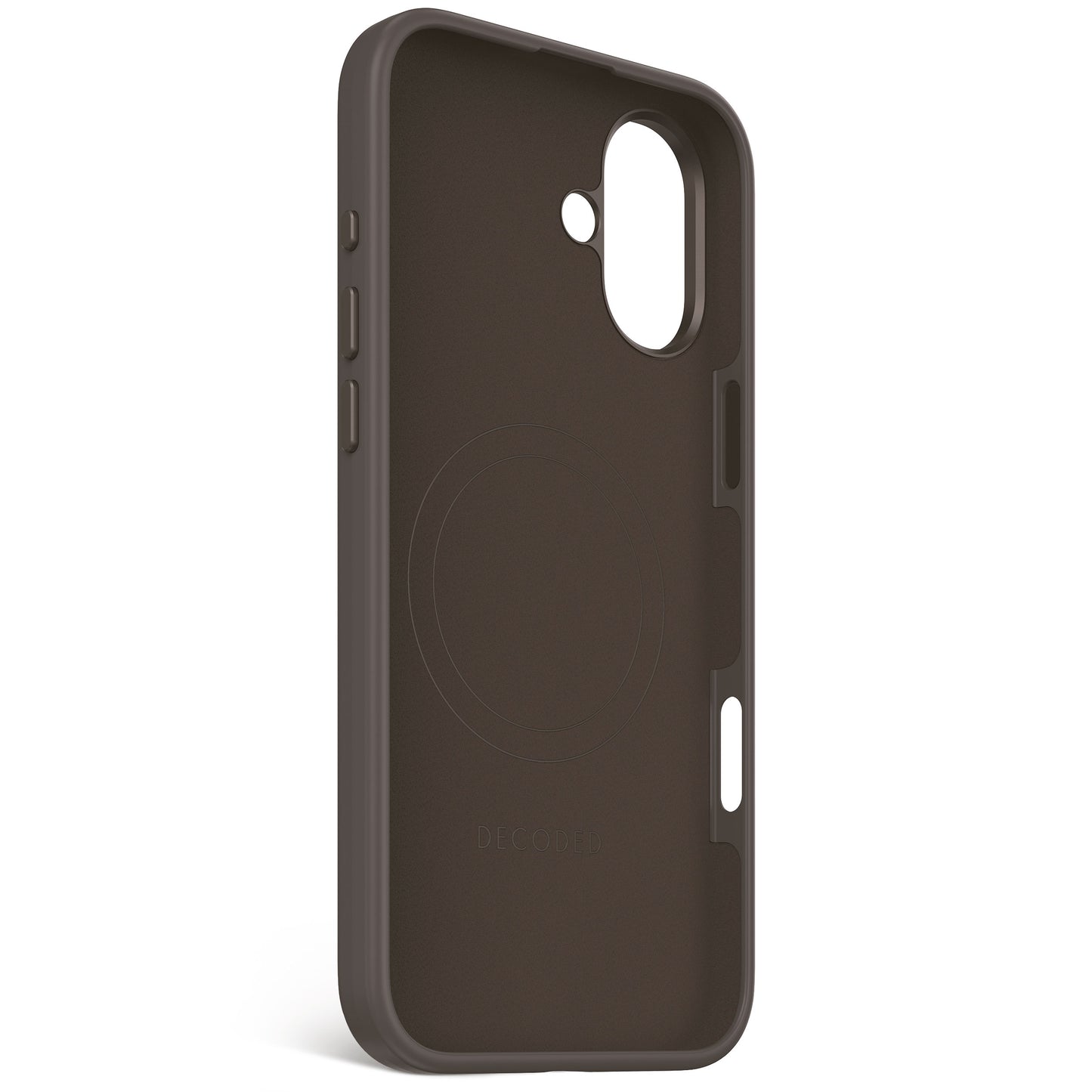 EOL Decoded Antimicrobial Silicone Backcover voor iPhone 16 Plus - Phantom Zwart