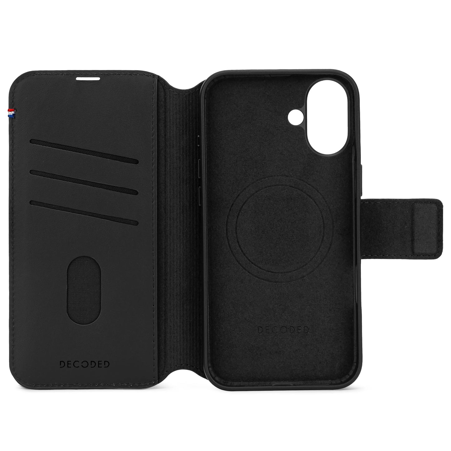 EOL Decoded Detachable Wallet voor iPhone 16 Plus - Zwart