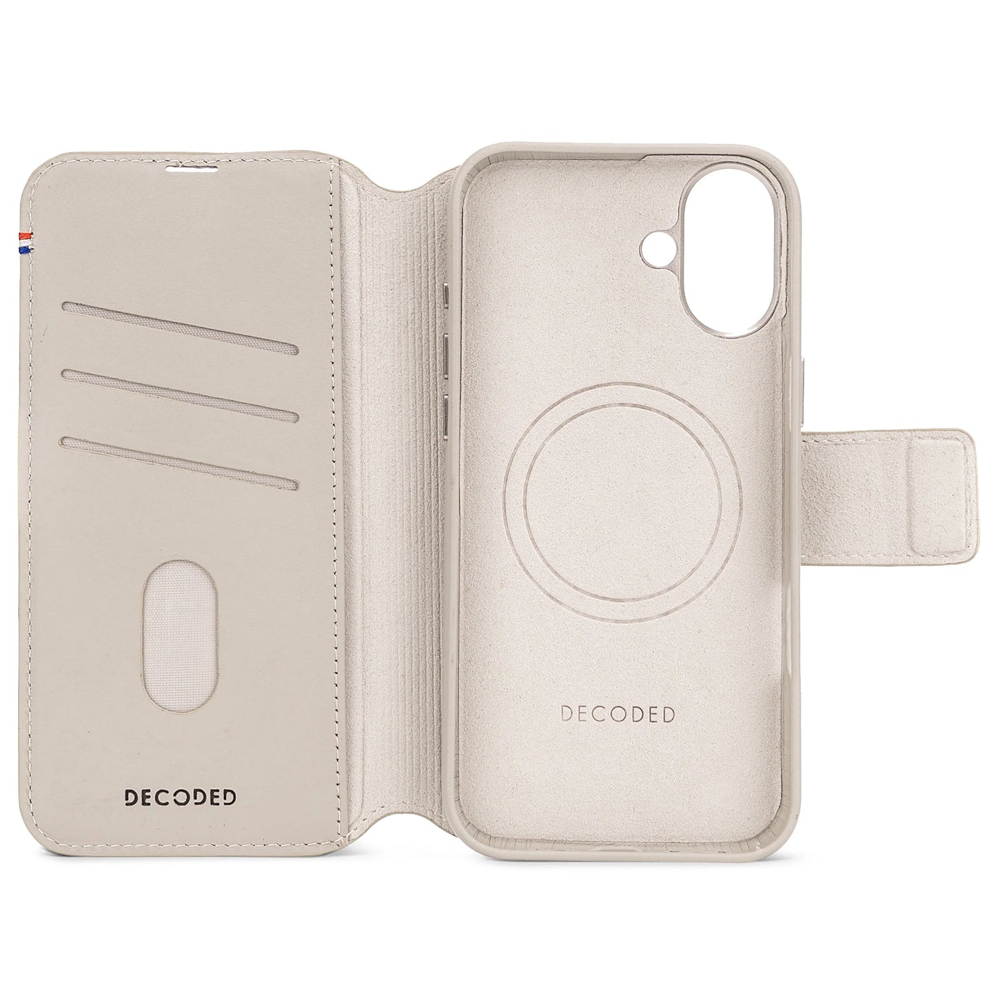 EOL Decoded Detachable Wallet voor iPhone 16 Plus - Argile
