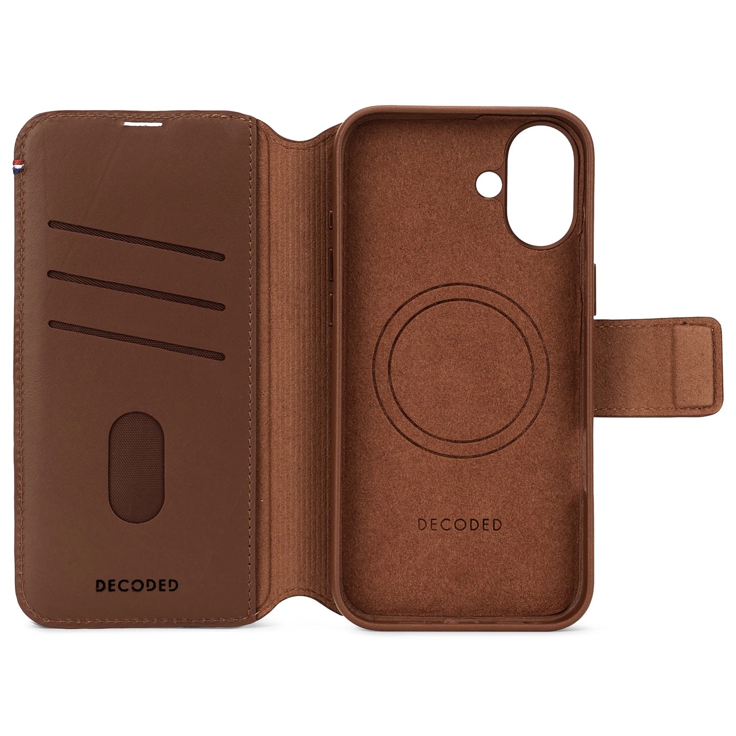 EOL Decoded Detachable Wallet voor iPhone 16 Plus - Brun