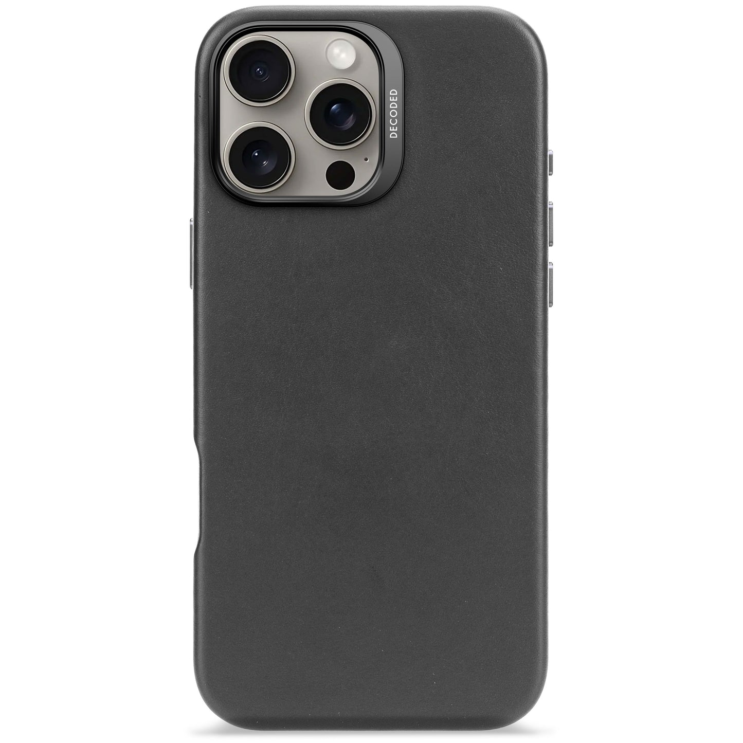 Decoded Leren hoesje voor iPhone 16 Pro Max - Zwart