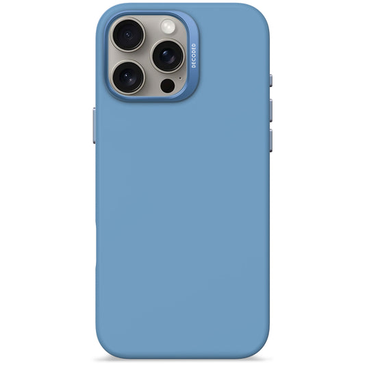 EOL Decoded Antimicrobial Silicone Backcover pour iPhone 16 Pro Max - Bleu ciel