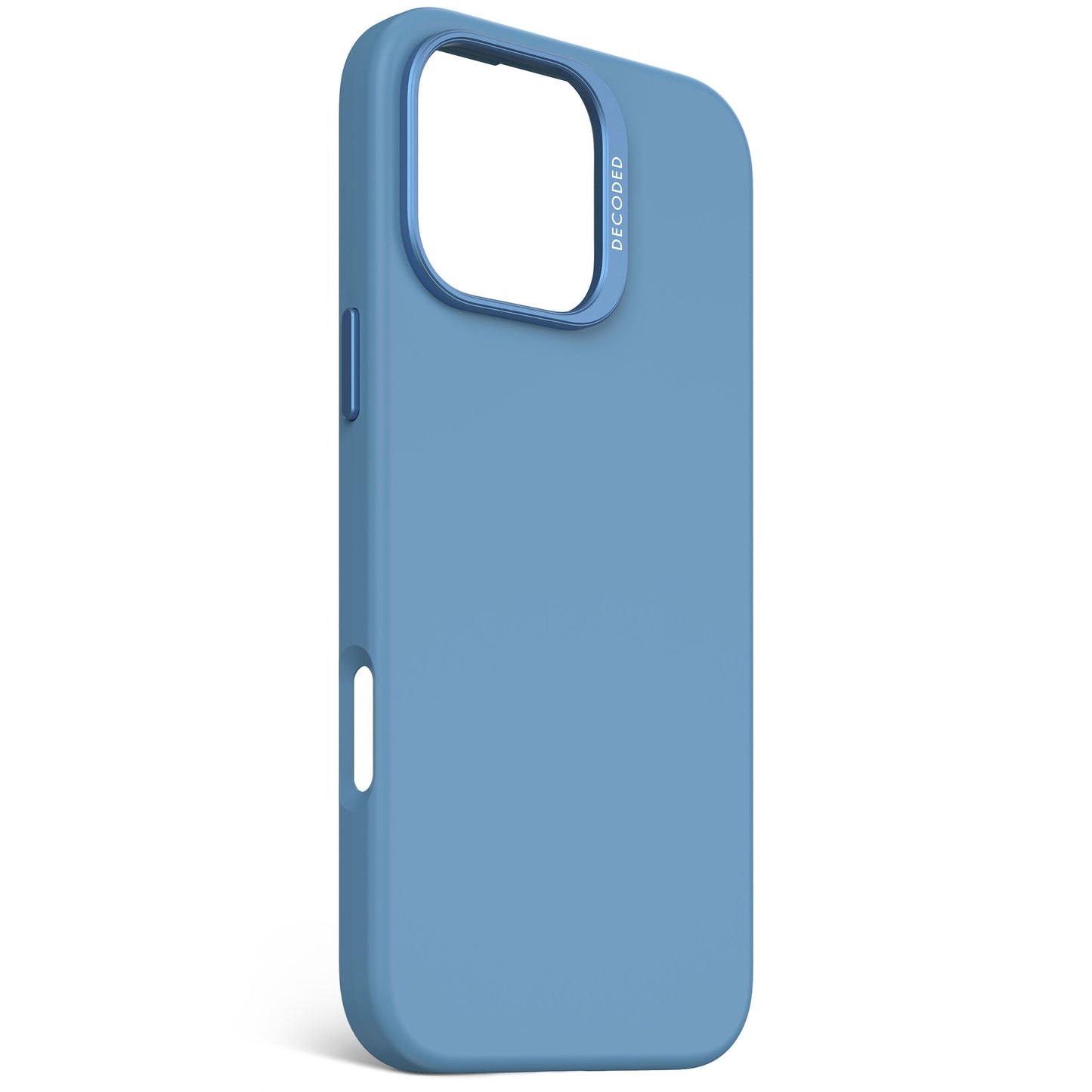 EOL Decoded Antimicrobial Silicone Backcover pour iPhone 16 Pro Max - Bleu ciel