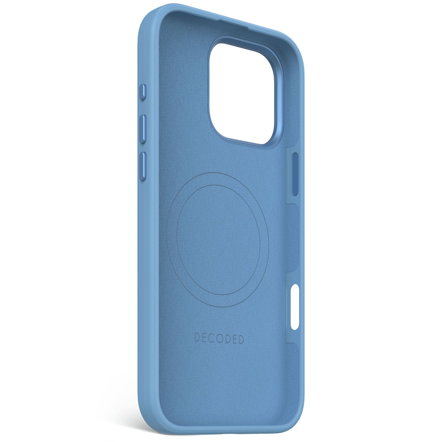 EOL Decoded Antimicrobial Silicone Backcover pour iPhone 16 Pro Max - Bleu ciel