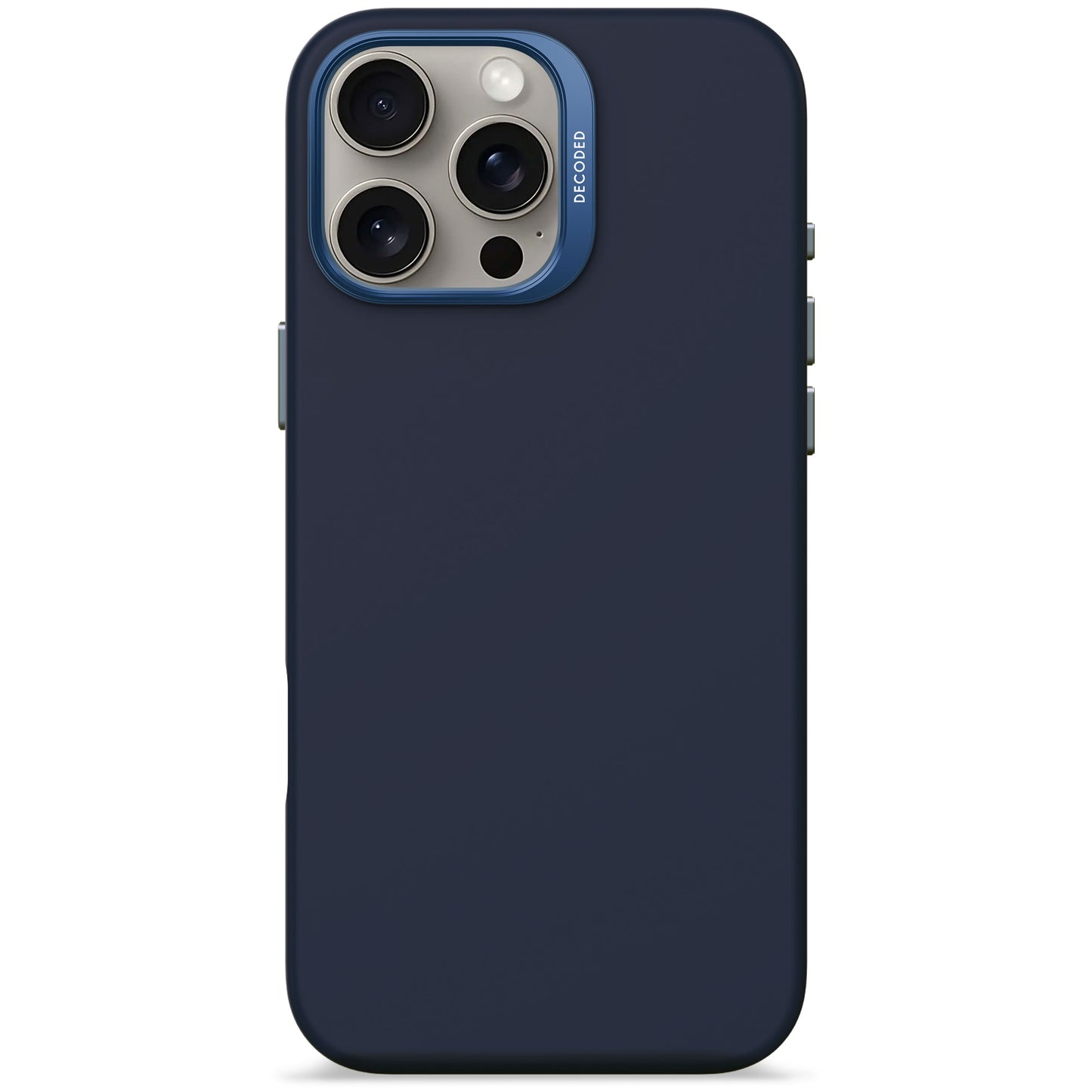 EOL Decoded Antimicrobial Silicone Backcover voor iPhone 16 Pro Max - Marineblauw