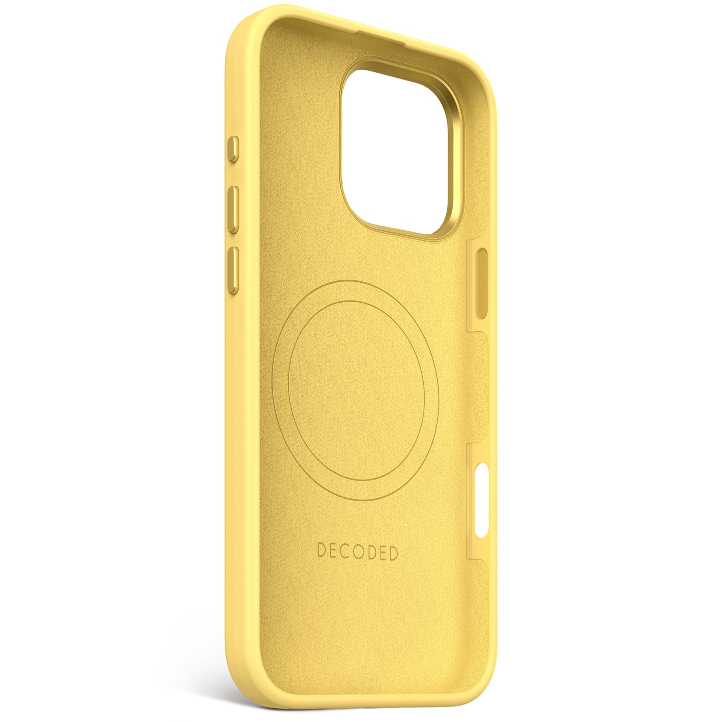 EOL Decoded Antimicrobial Silicone Backcover pour iPhone 16 Pro Max - Popcorn Jaune