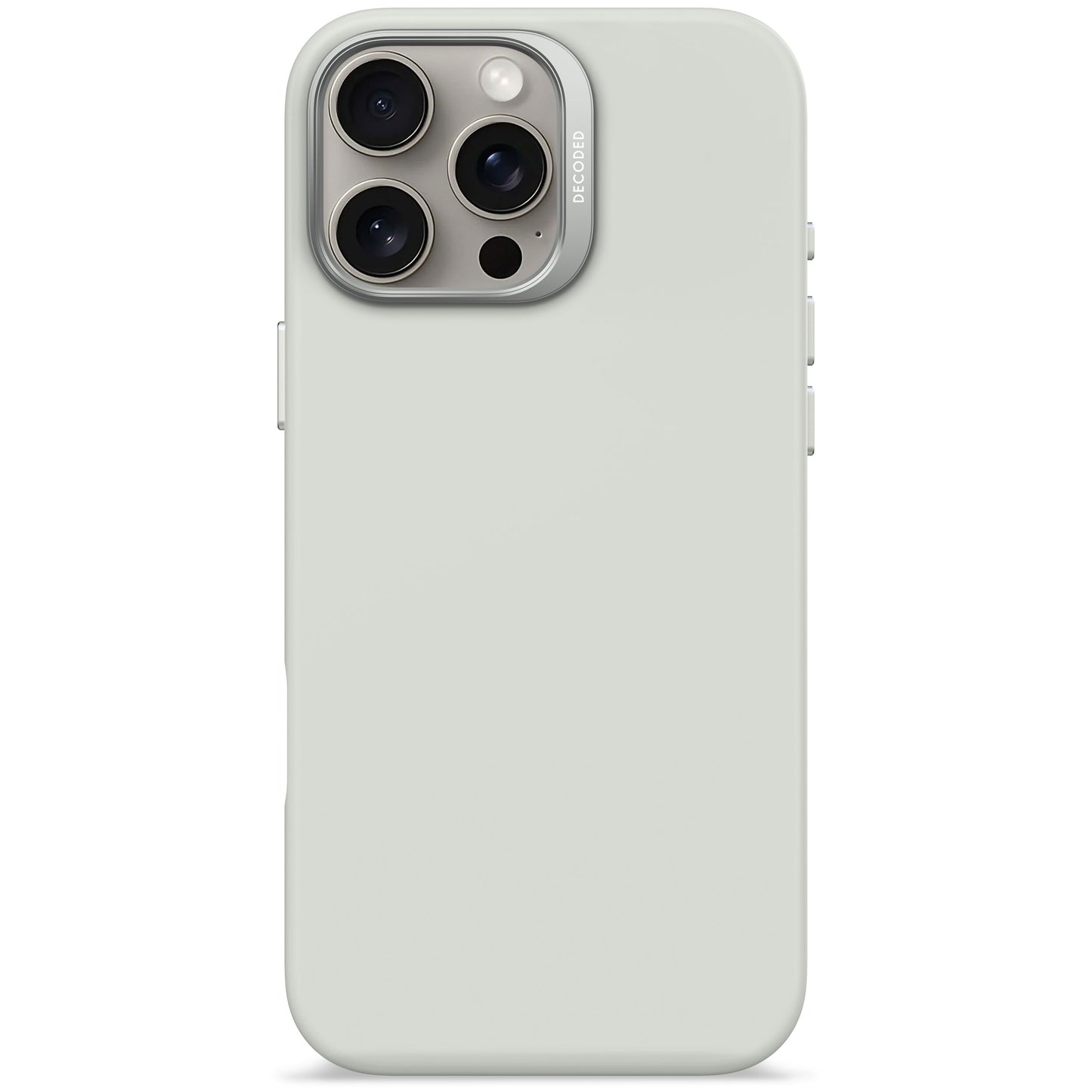 EOL Decoded Antimicrobial Silicone Backcover voor iPhone 16 Pro Max - Steengrijs