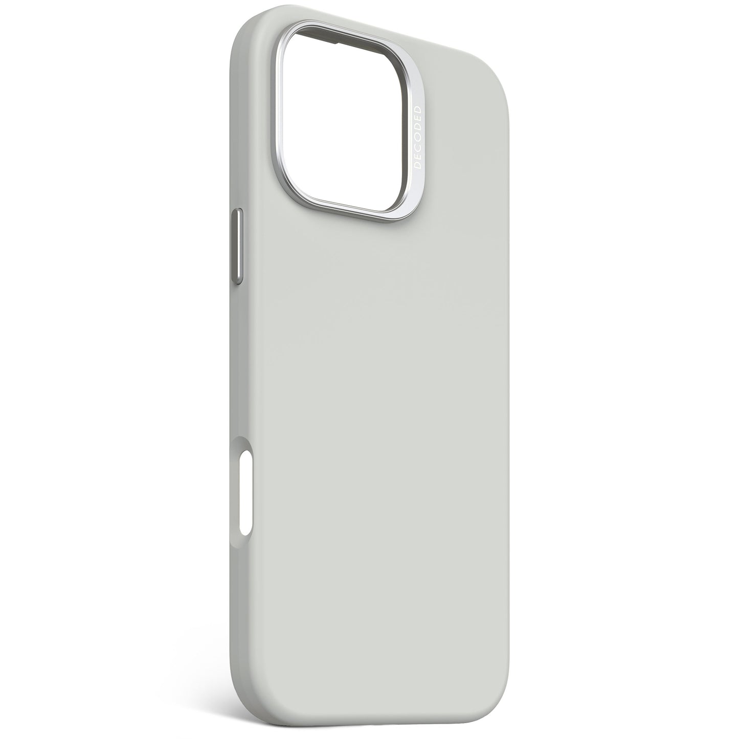 EOL Decoded Antimicrobial Silicone Backcover voor iPhone 16 Pro Max - Steengrijs