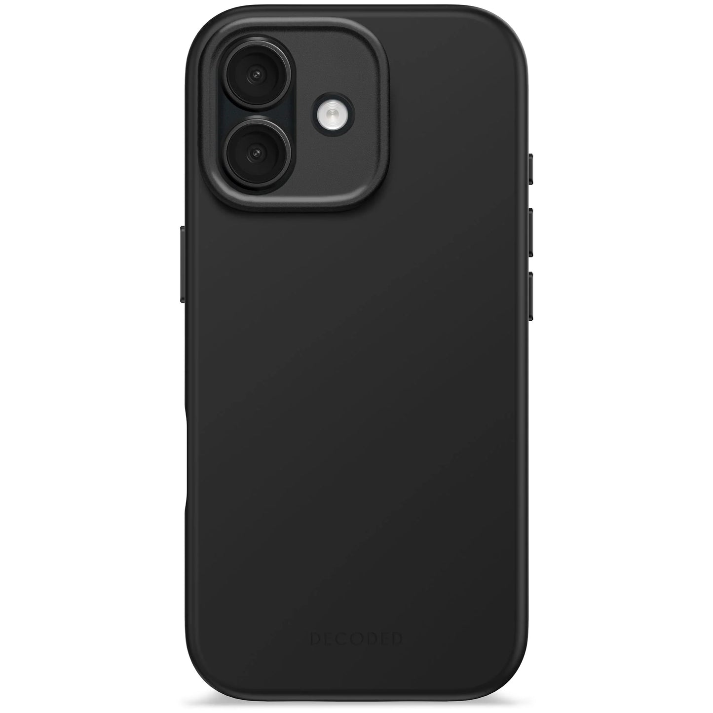 Decoded Antimicrobial Silicone Backcover voor iPhone 17 - Phantom Zwart