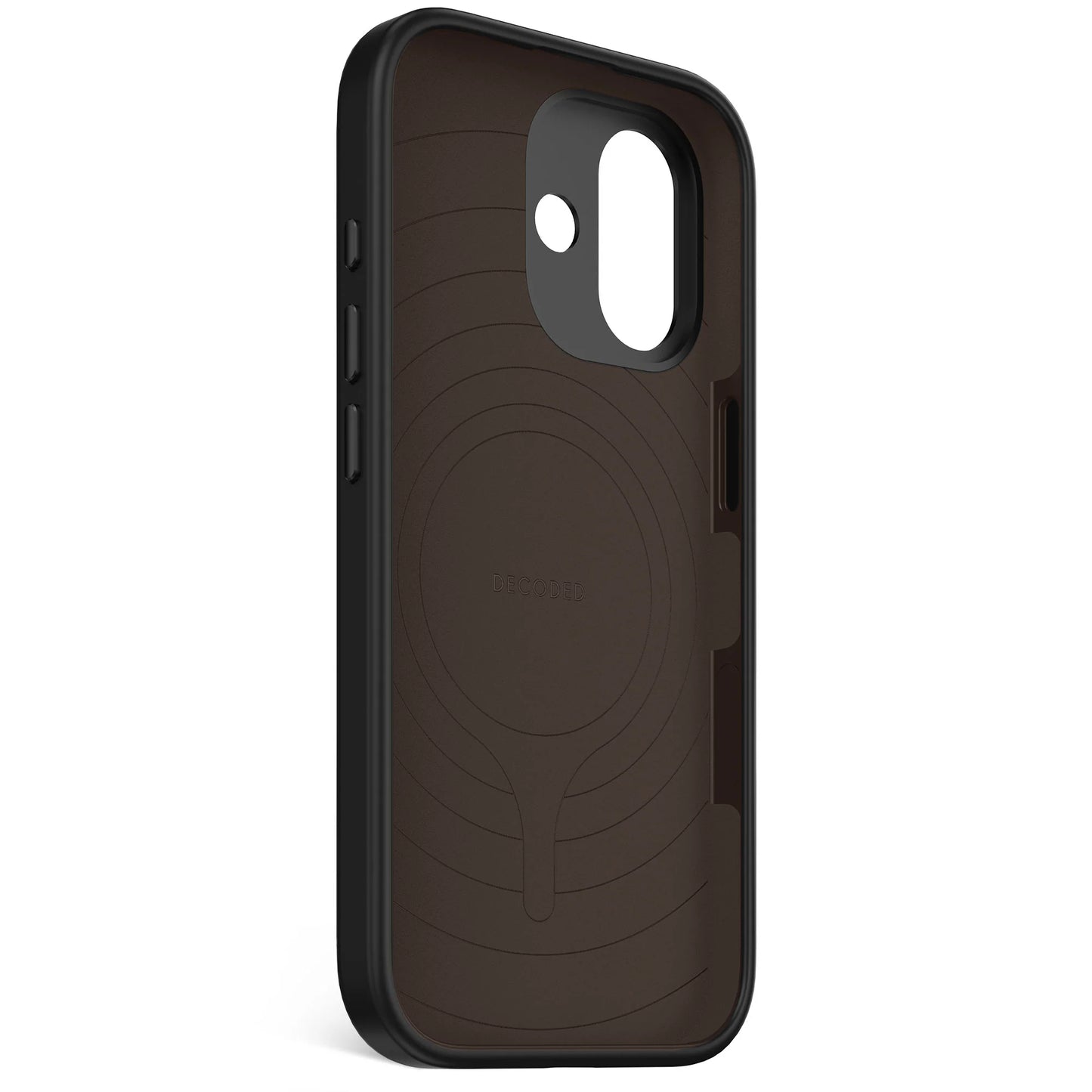Decoded Antimicrobial Silicone Backcover voor iPhone 17 - Phantom Zwart